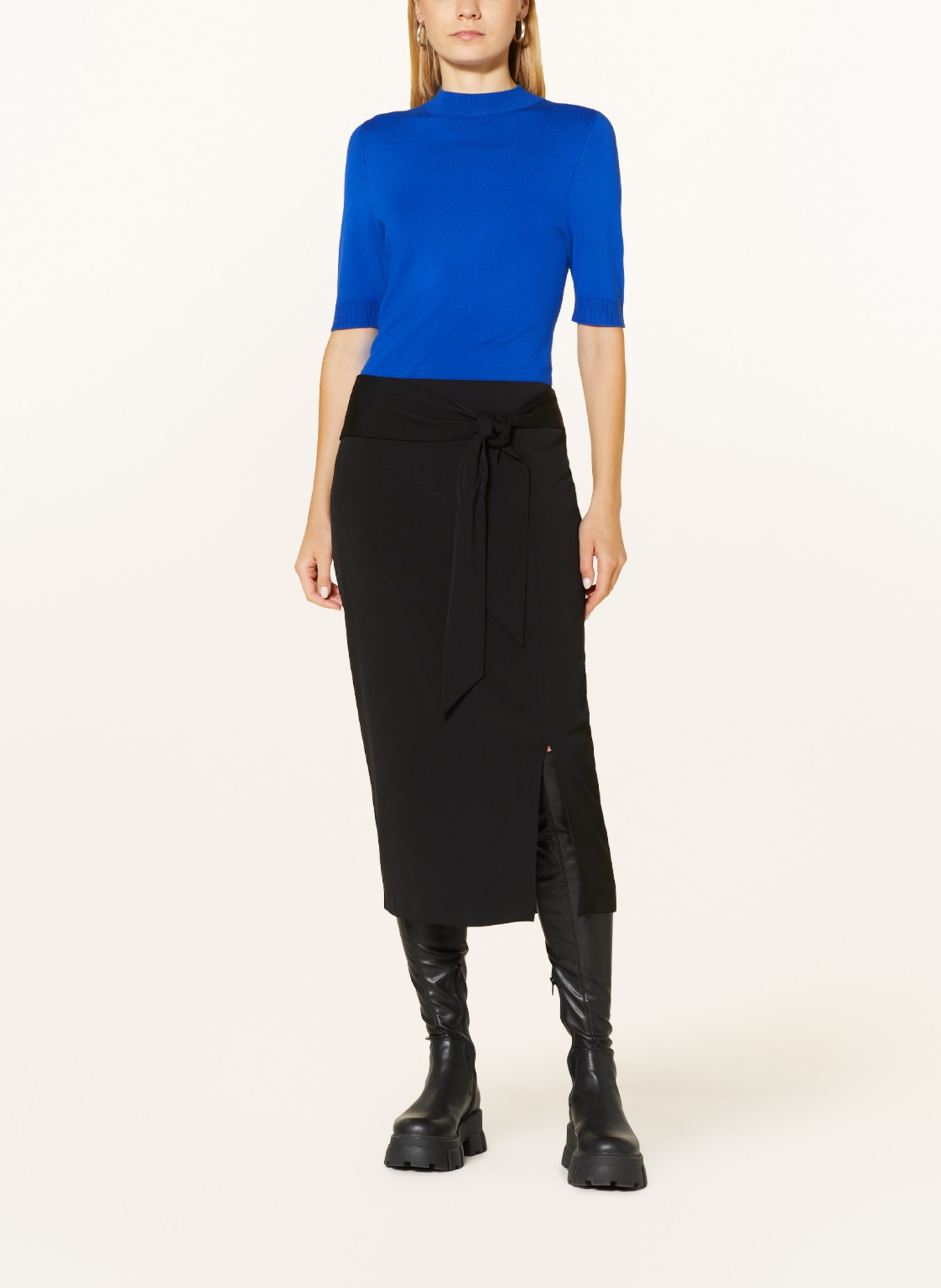 comma Skirt, Color: BLACK (Image 2)
