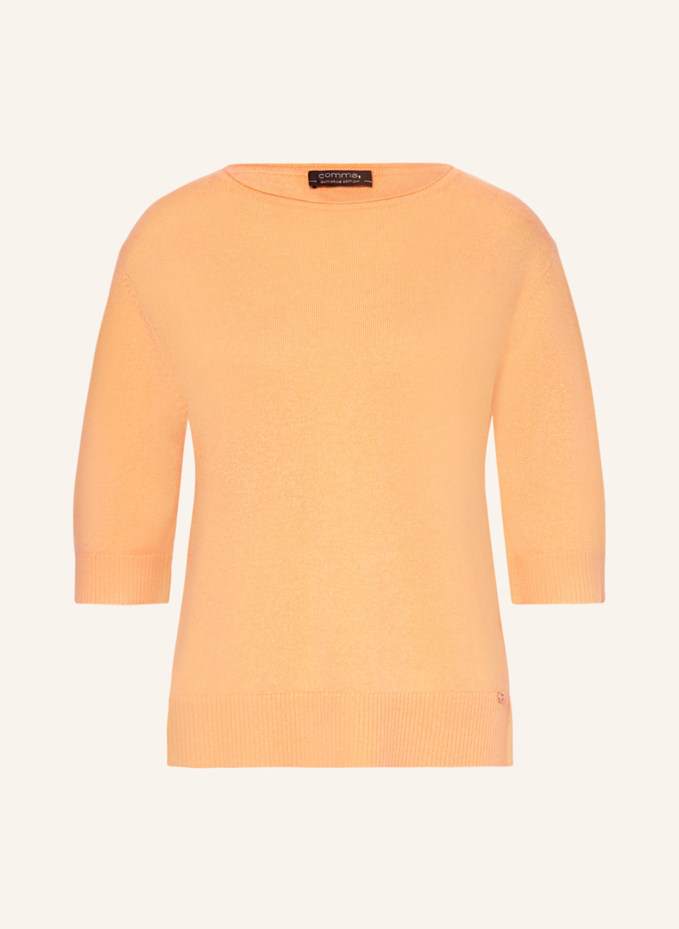 comma Knit shirt, Color: LIGHT ORANGE (Image 1)