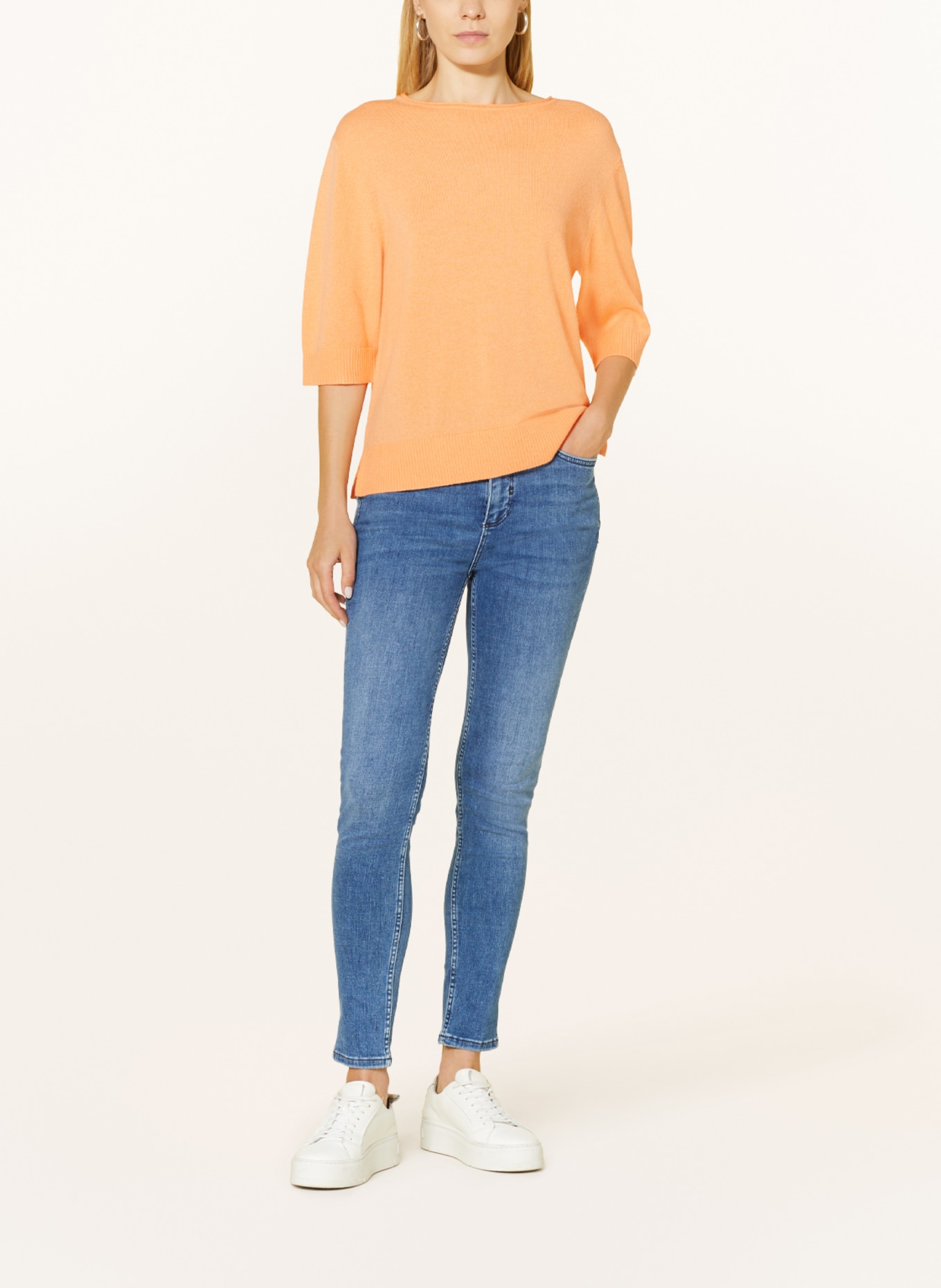 comma Knit shirt, Color: LIGHT ORANGE (Image 2)