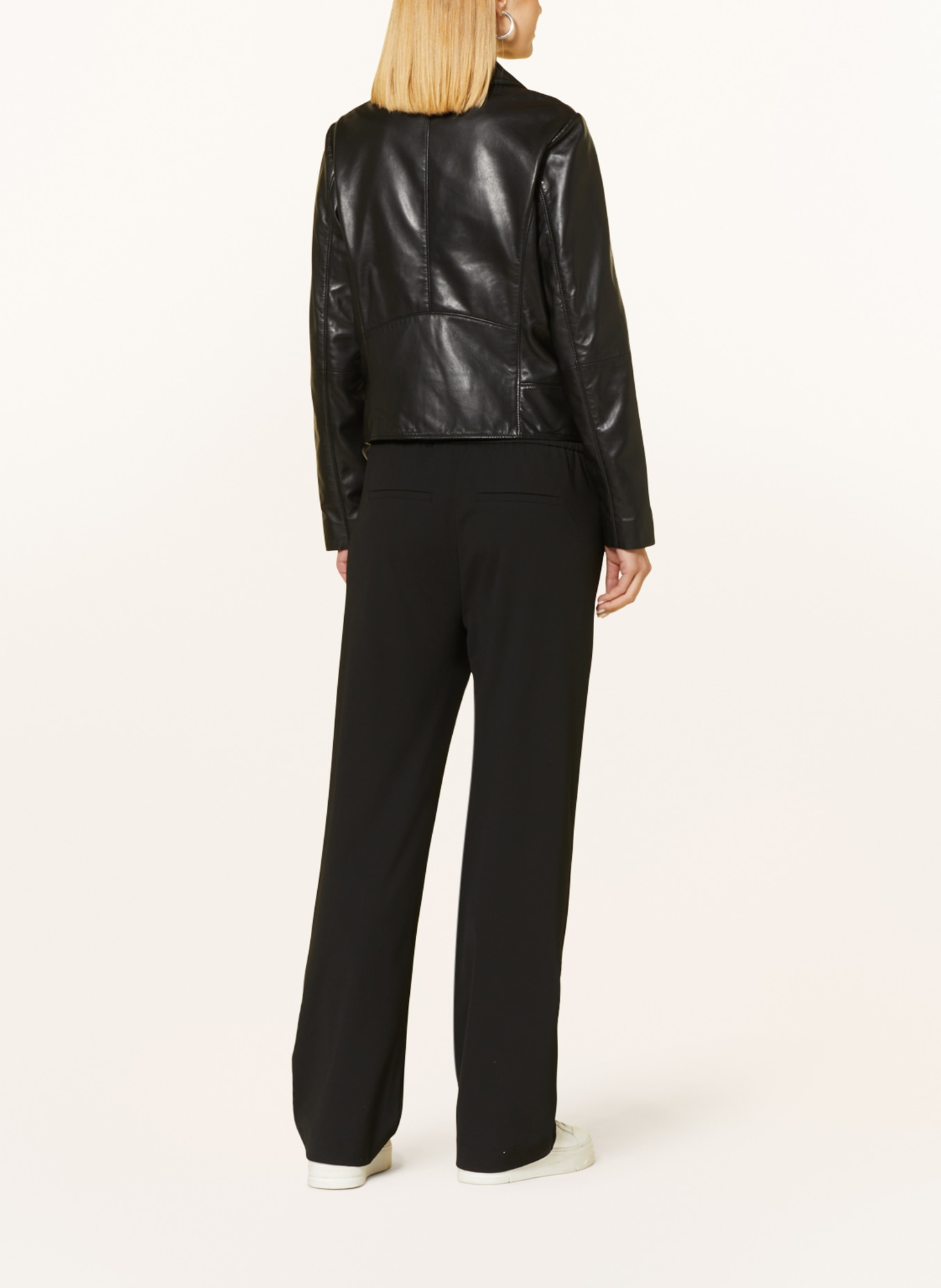 comma Leather jacket, Color: BLACK (Image 3)