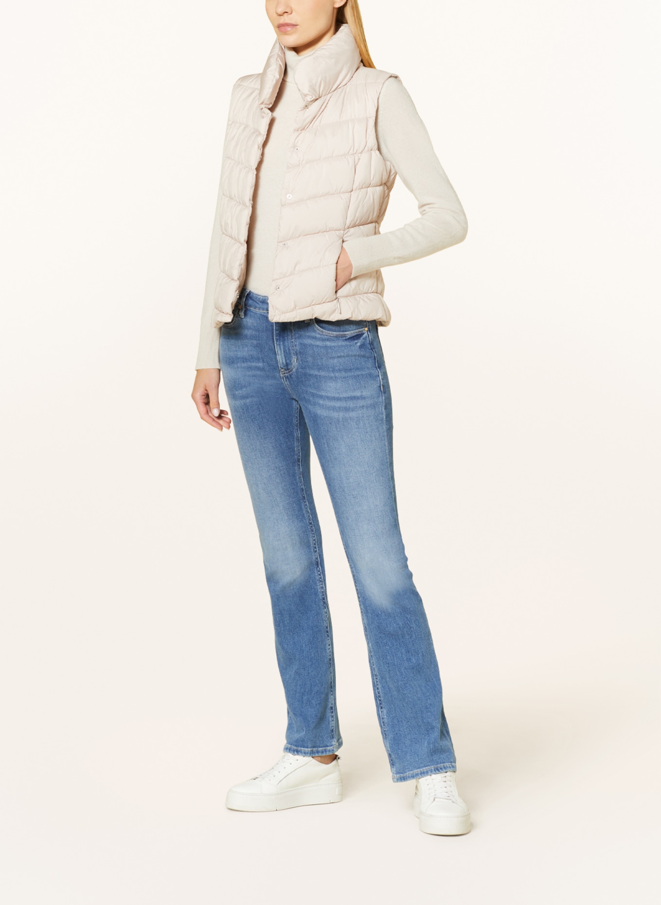 comma Quilted vest, Color: CREAM (Image 2)
