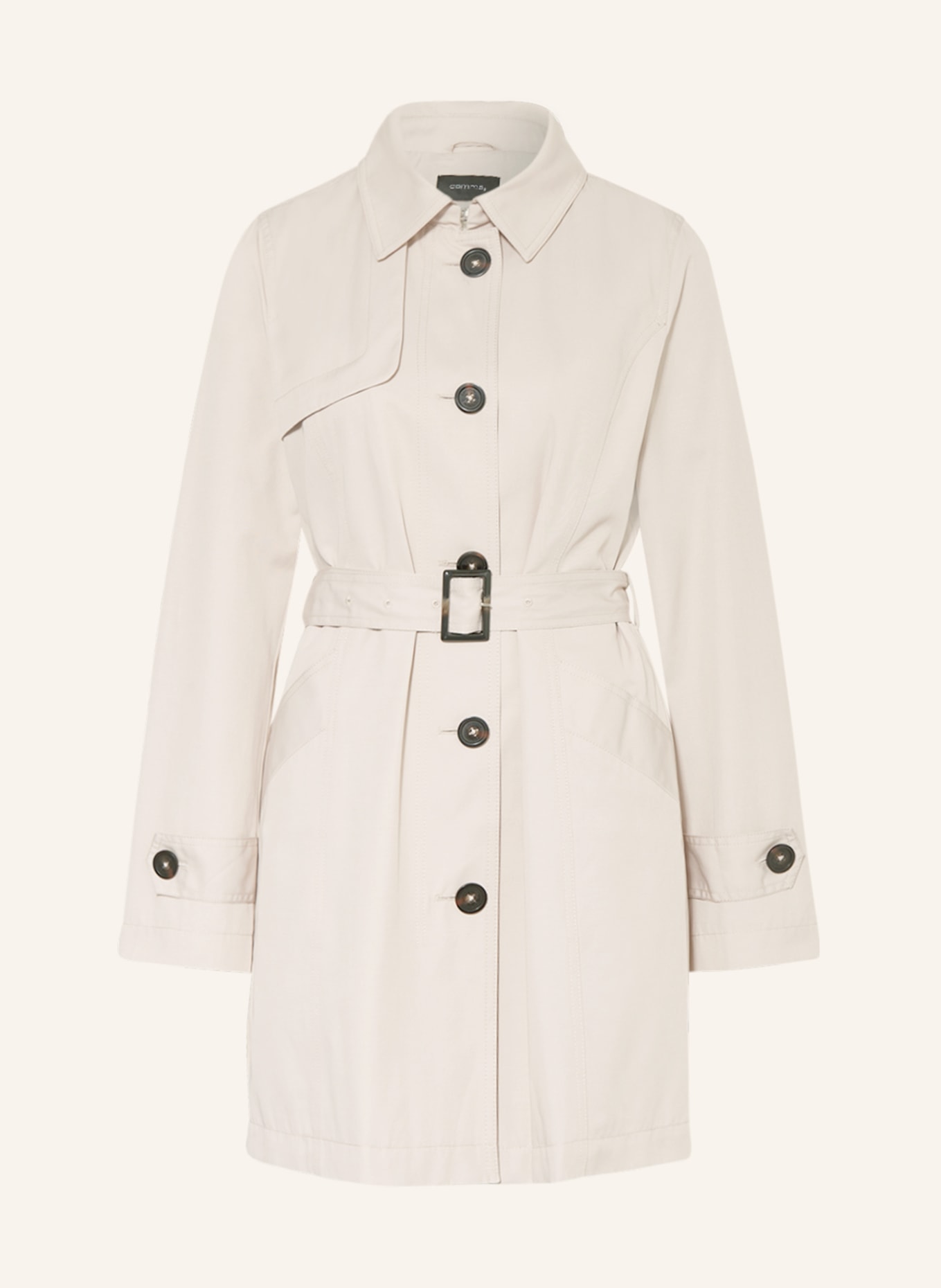 comma Trench coat, Color: CREAM (Image 1)