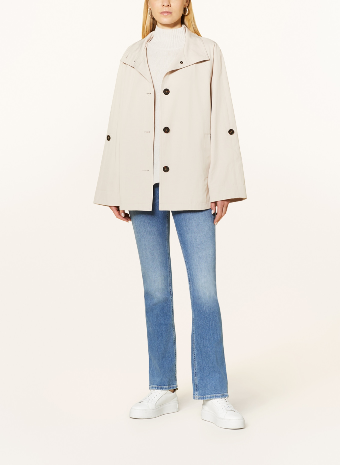 comma Trench coat, Color: BEIGE (Image 2)