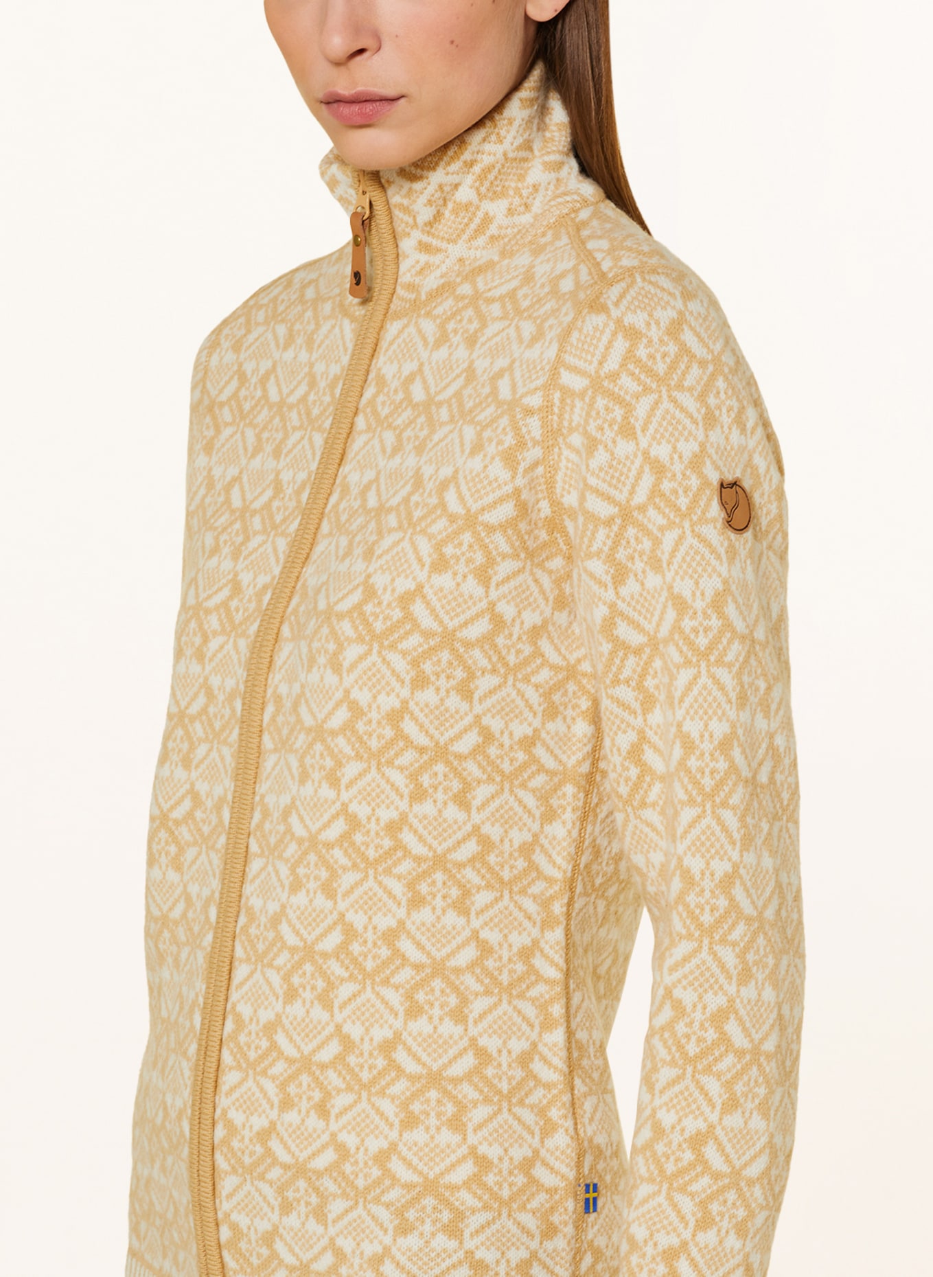 FJÄLLRÄVEN Mid-layer jacket SNOW, Color: CREAM/ BEIGE (Image 4)