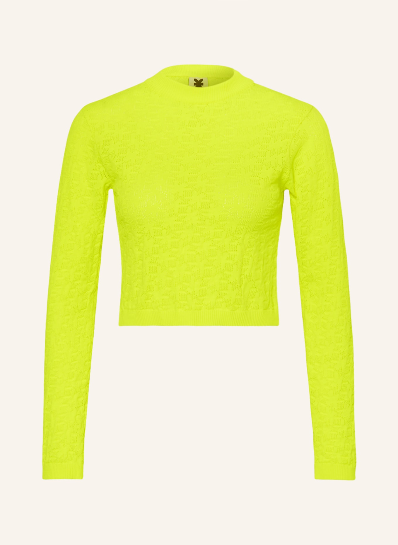 KARO KAUER Cropped-Pullover, Farbe: NEONGELB (Bild 1)