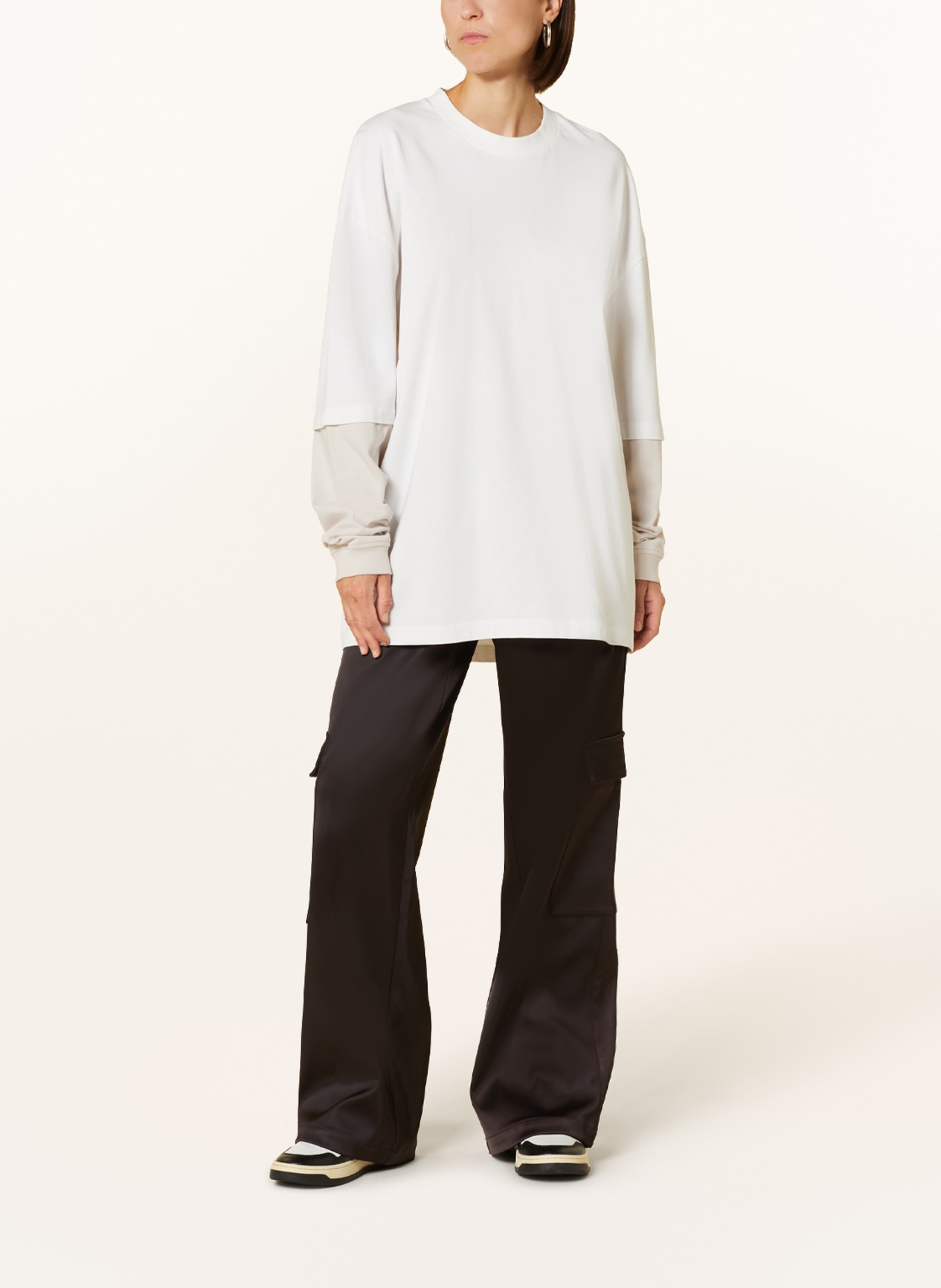 KARO KAUER Long sleeve shirt, Color: CREAM/ BEIGE (Image 3)