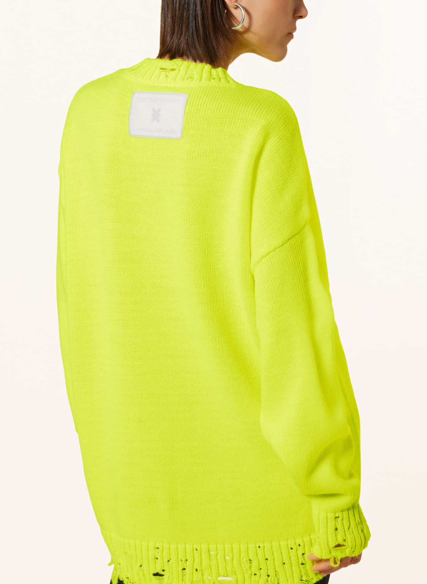 KARO KAUER Pullover, Farbe: NEONGELB (Bild 4)