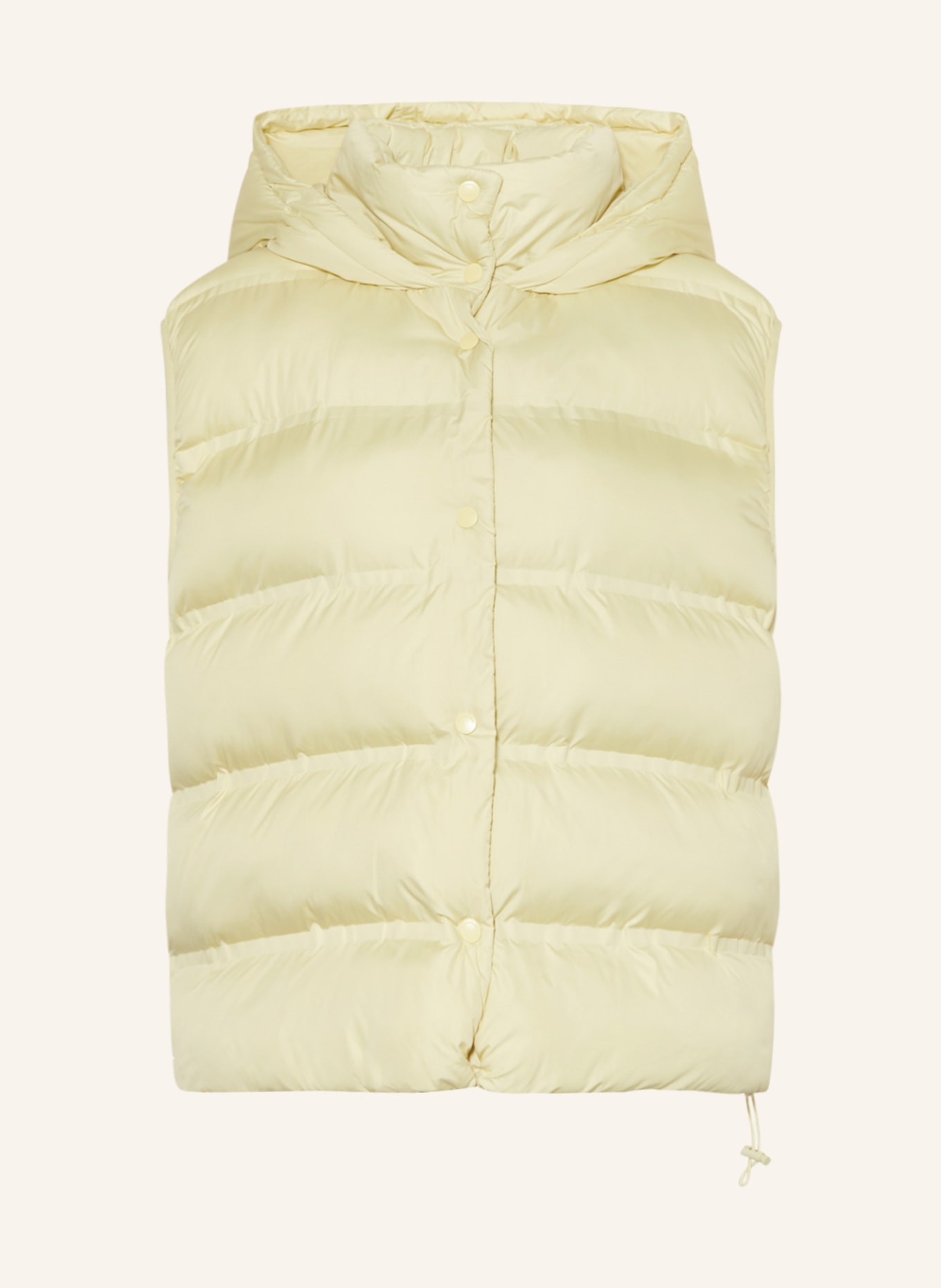 KARO KAUER Quilted vest, Color: LIGHT YELLOW (Image 1)