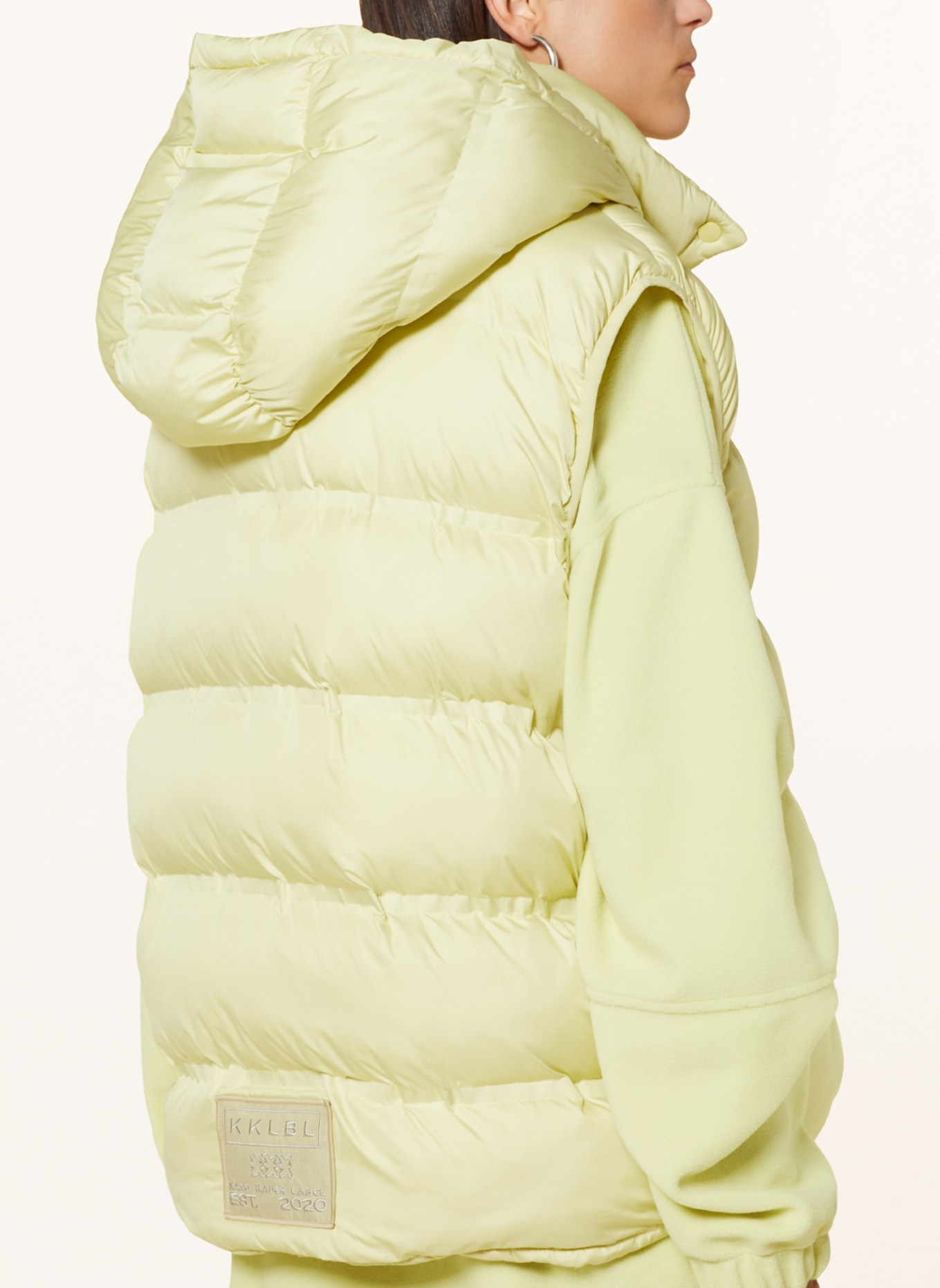 KARO KAUER Quilted vest, Color: LIGHT YELLOW (Image 5)
