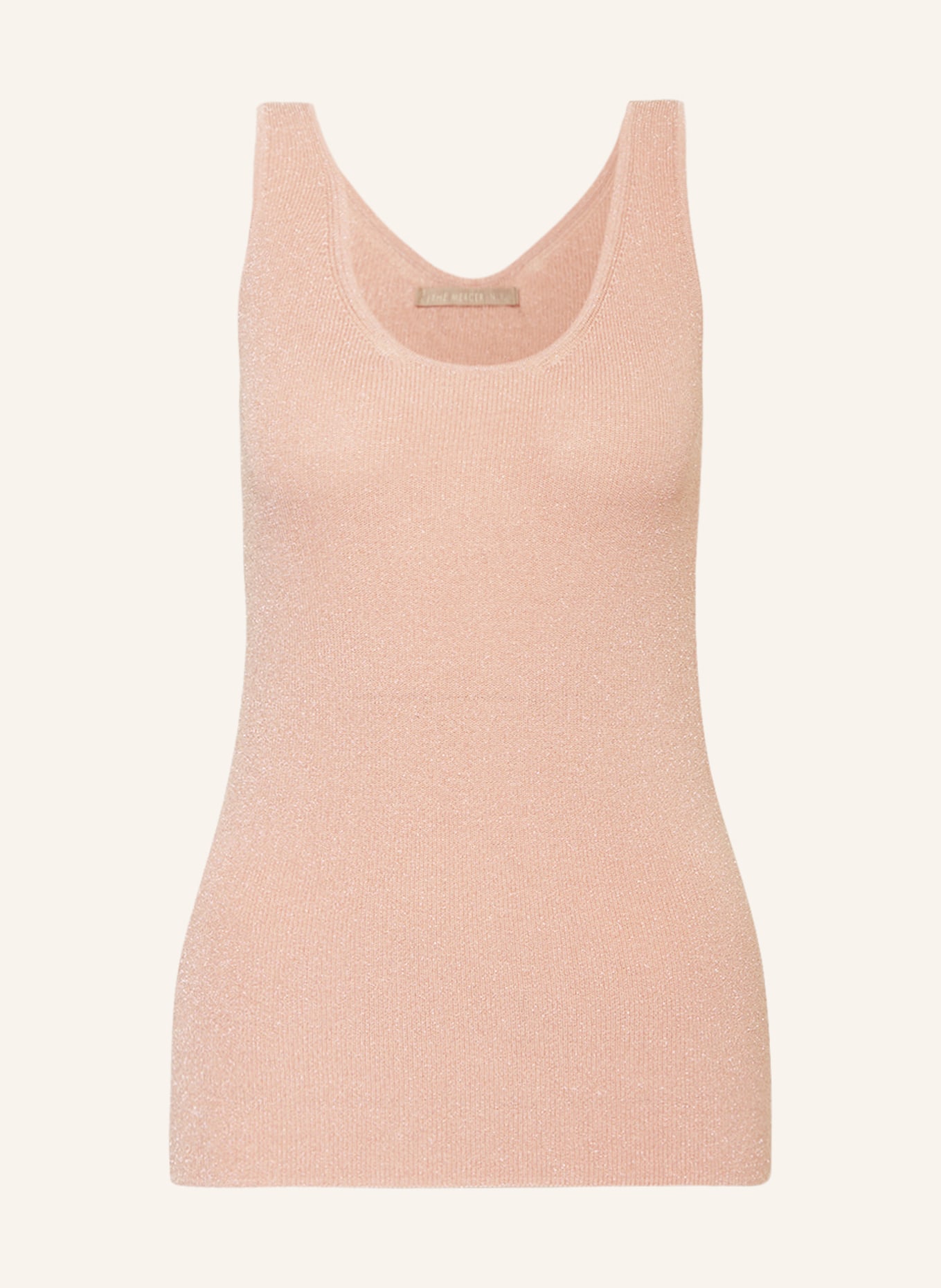 (THE MERCER) N.Y. Knit top with glitter thread, Color: ROSE (Image 1)