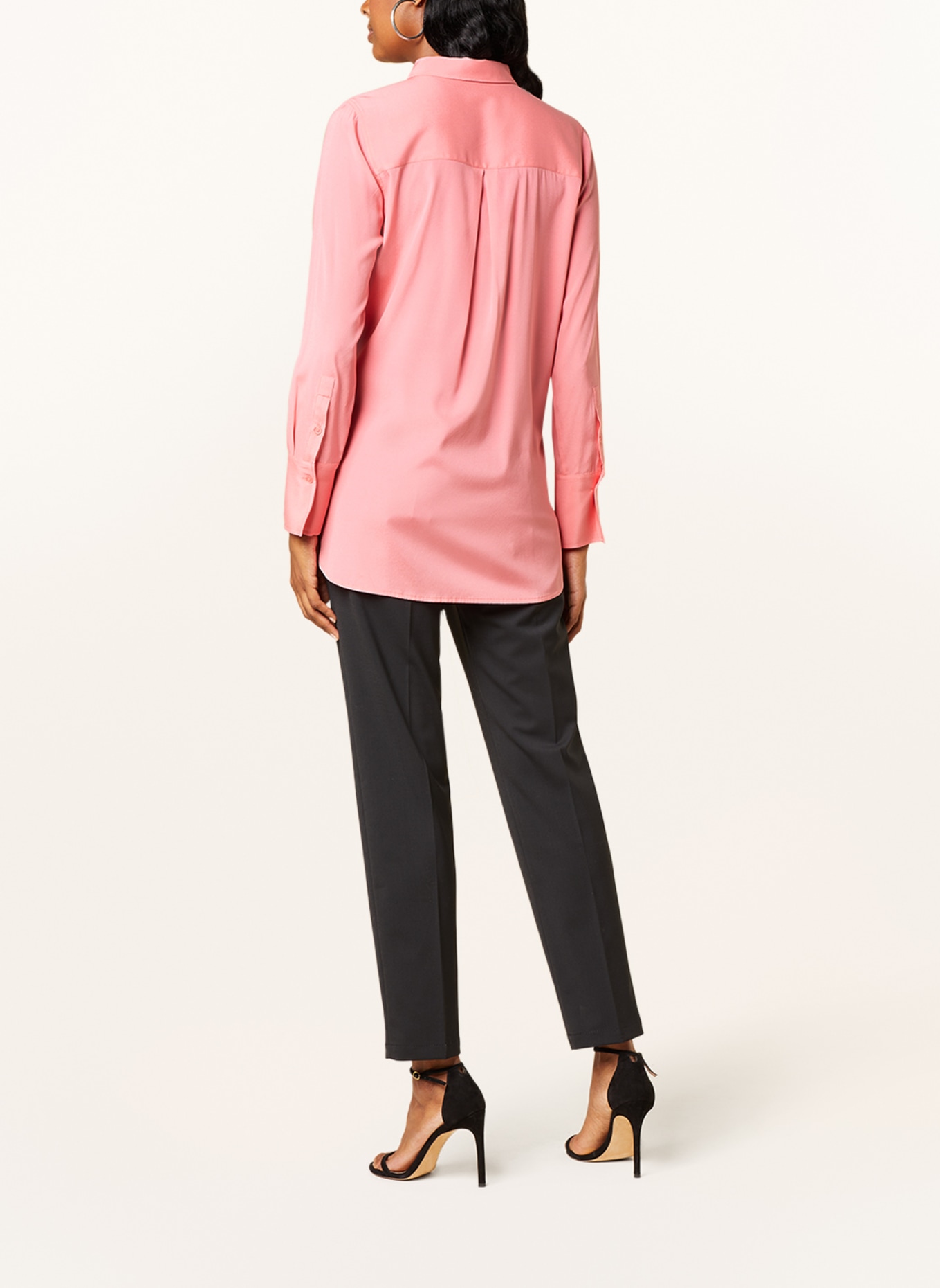 (THE MERCER) N.Y. Shirt blouse in silk, Color: PINK (Image 3)