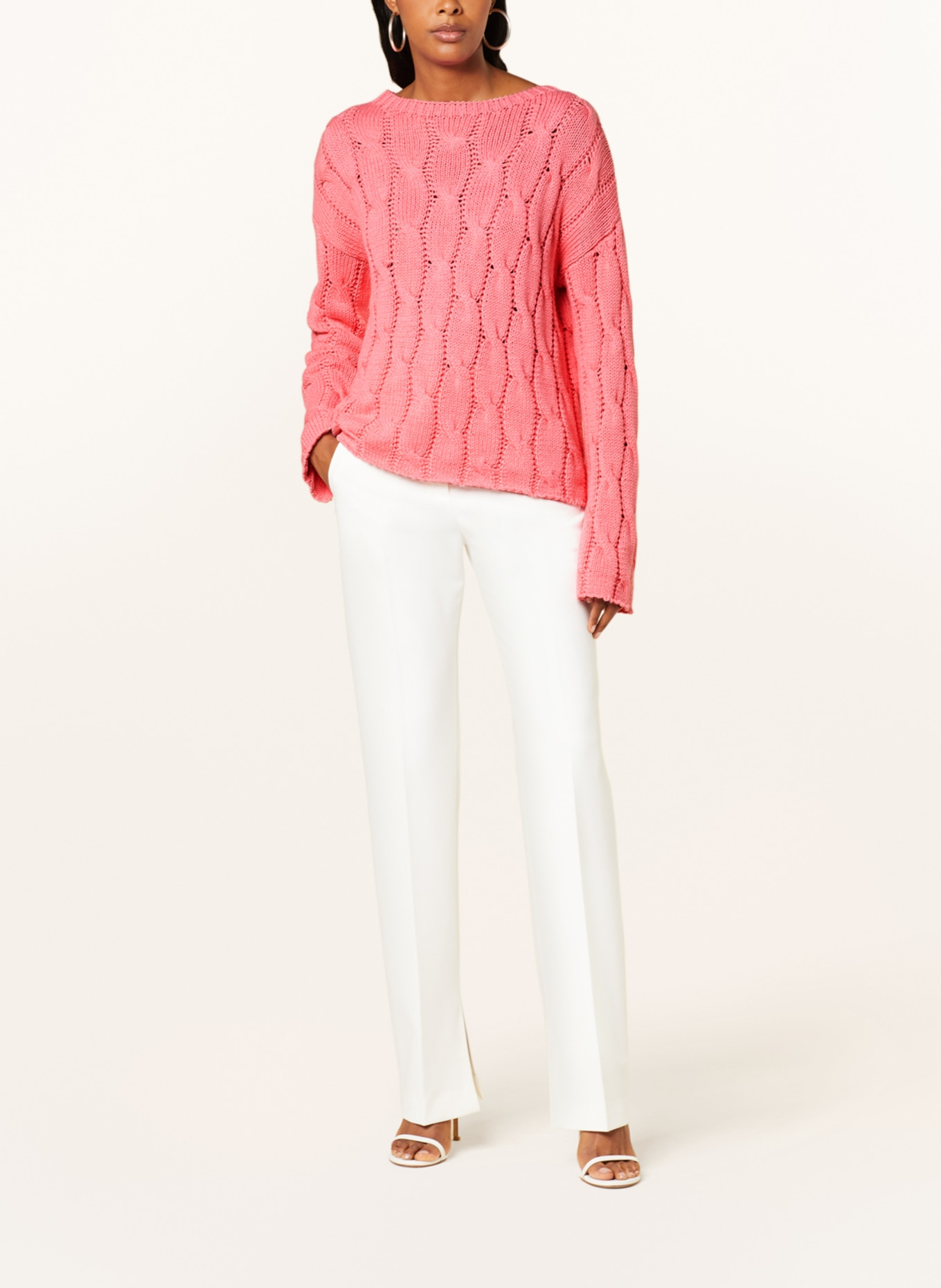 (THE MERCER) N.Y. Sweater with linen, Color: PINK (Image 2)