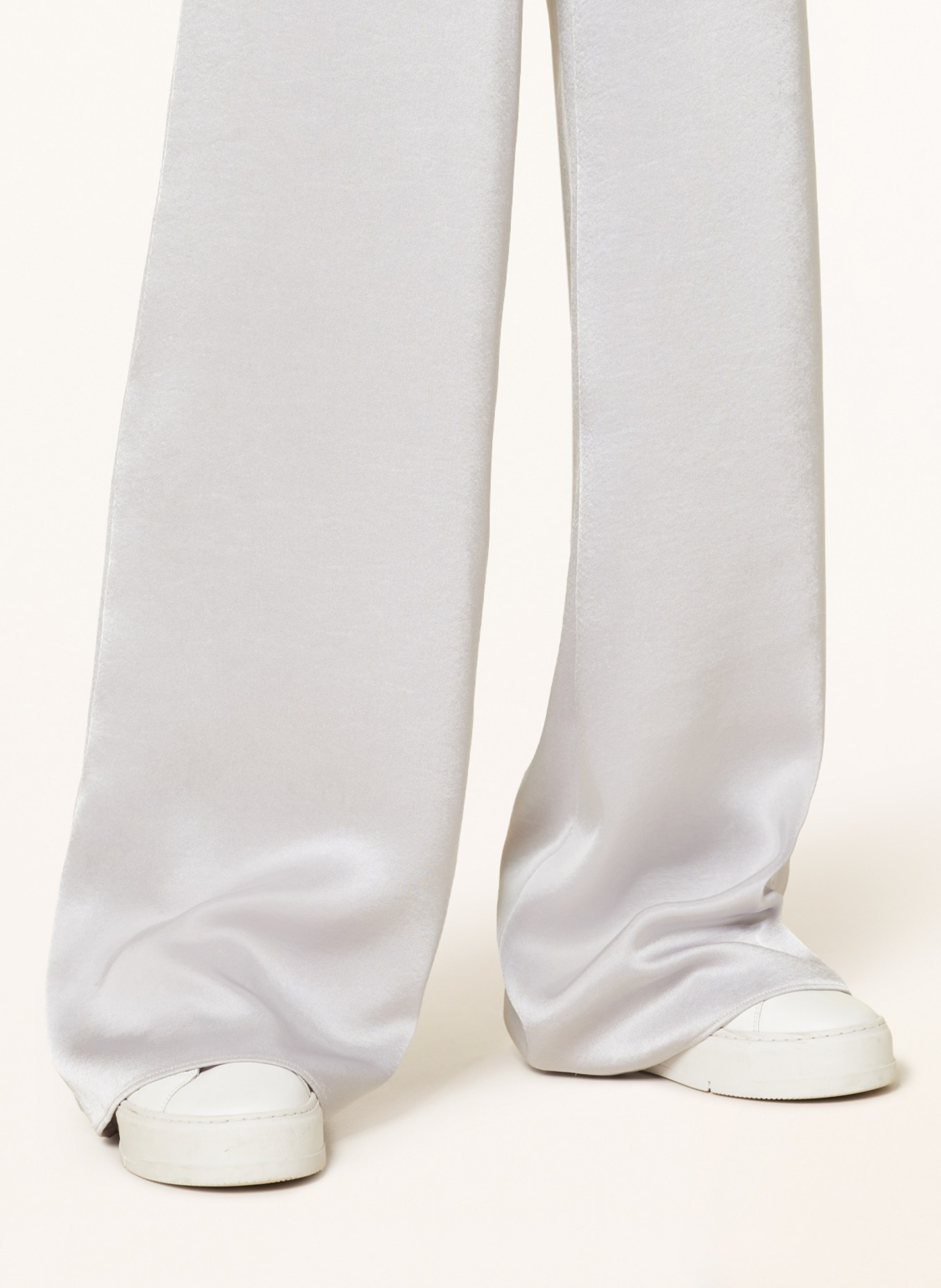 VINCE Satin trousers, Color: LIGHT GRAY (Image 5)