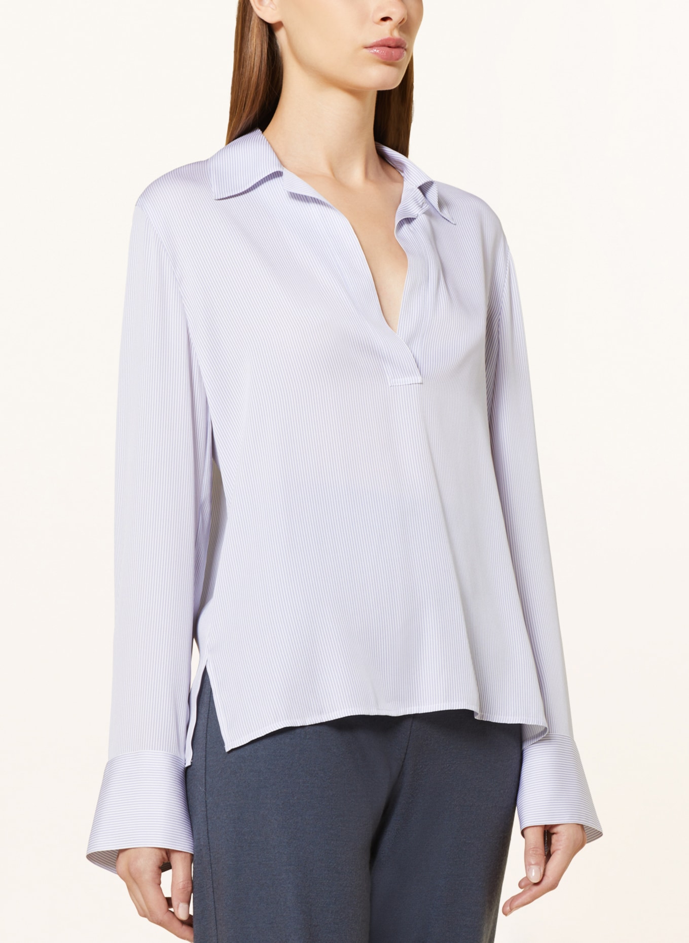VINCE Shirt blouse, Color: LIGHT BLUE/ WHITE (Image 4)