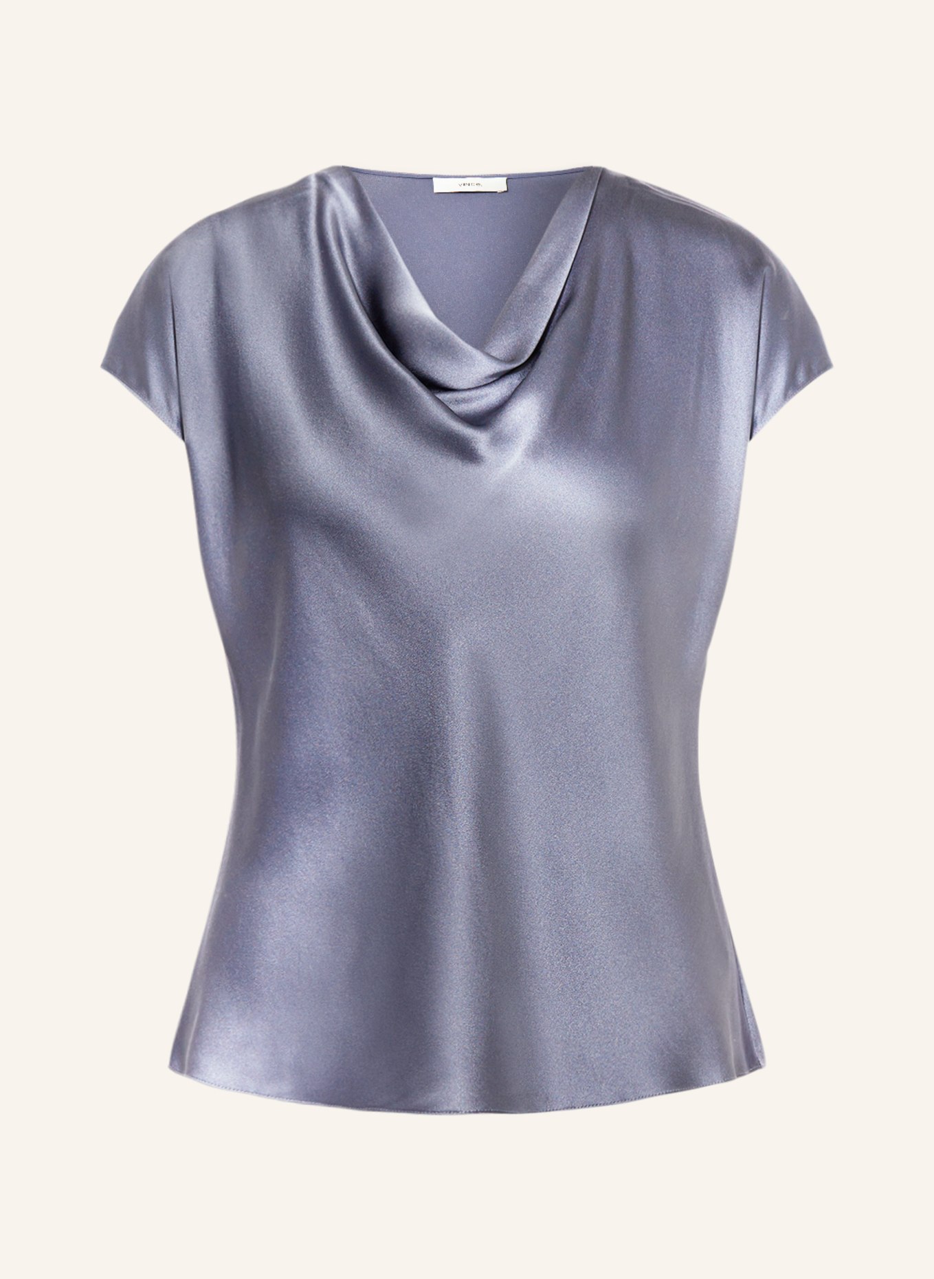 VINCE Shirt blouse in silk, Color: BLUE GRAY (Image 1)