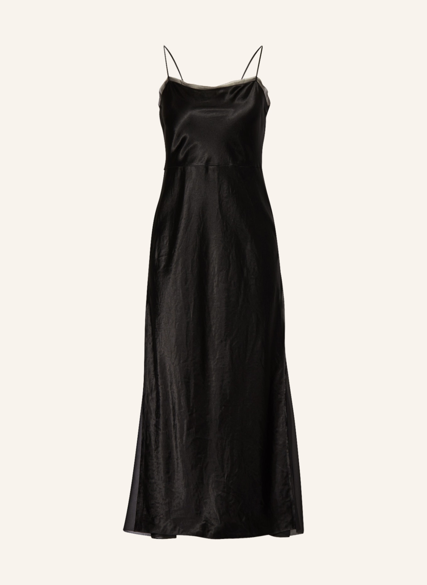 VINCE Satin dress, Color: BLACK (Image 1)