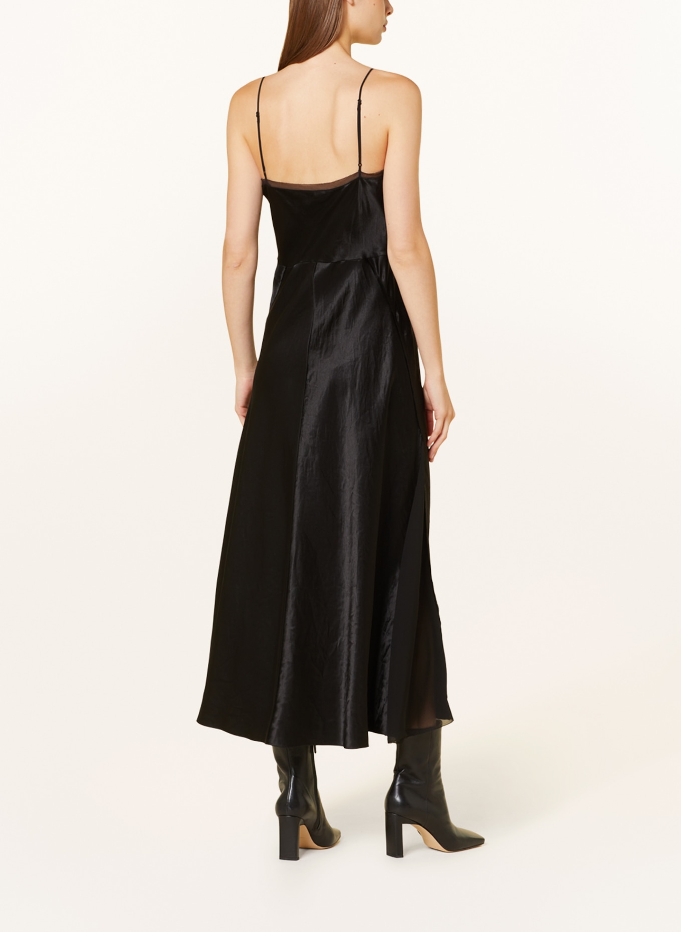 Vince black silk dress cheap
