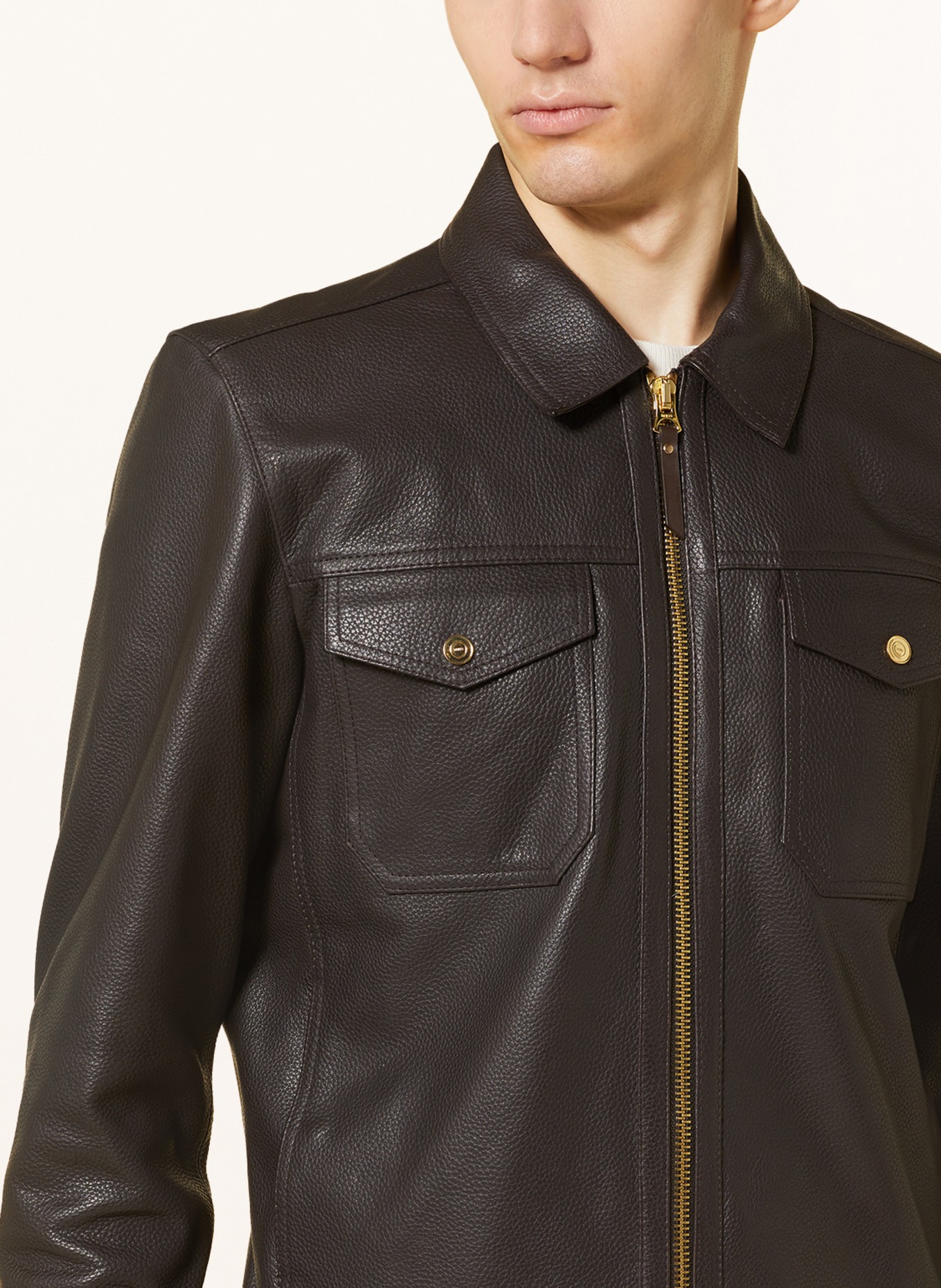REISS Leather jacket CARP