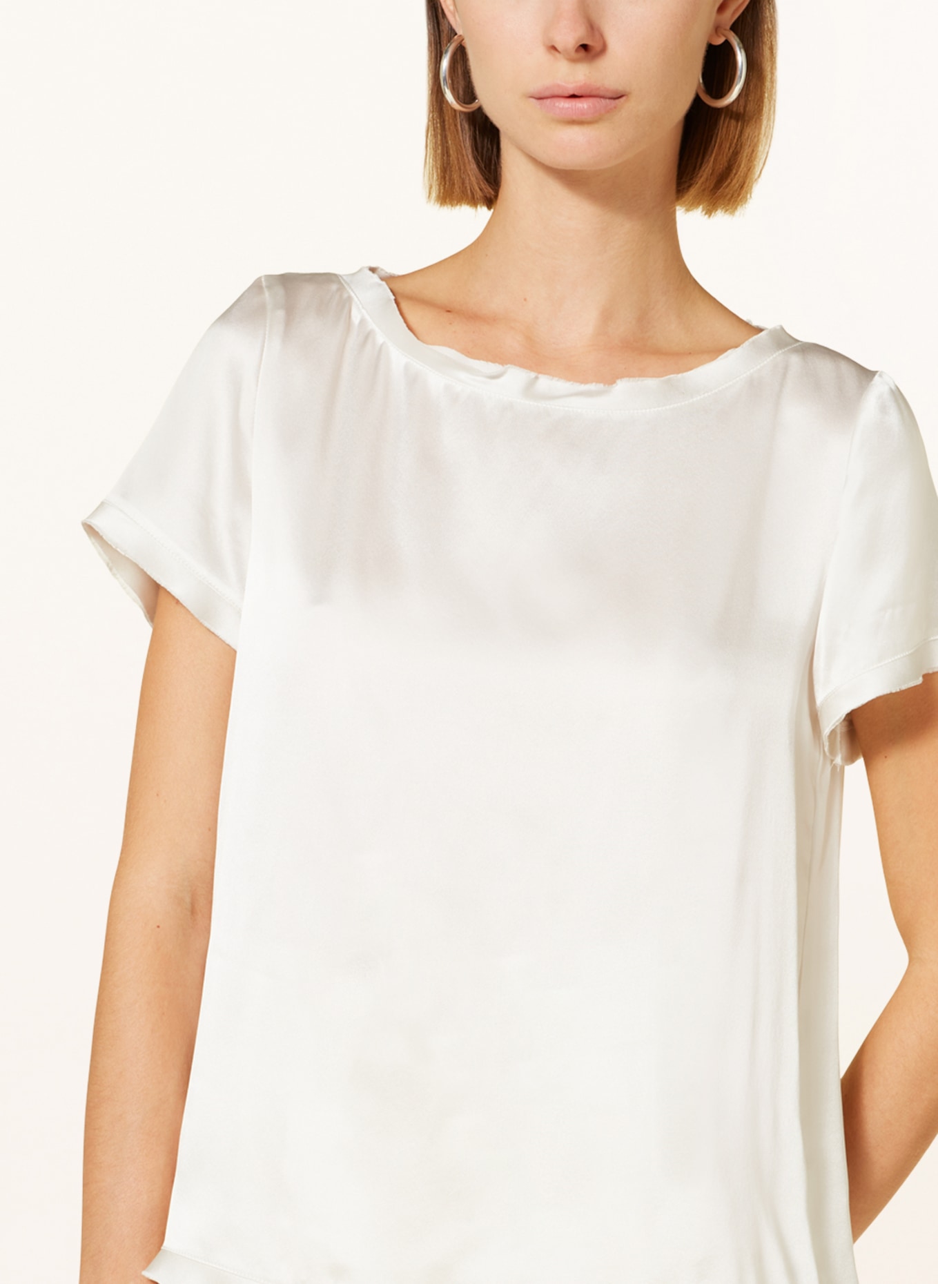MAX & Co. Shirt blouse ARABBA made of silk, Color: ECRU (Image 4)