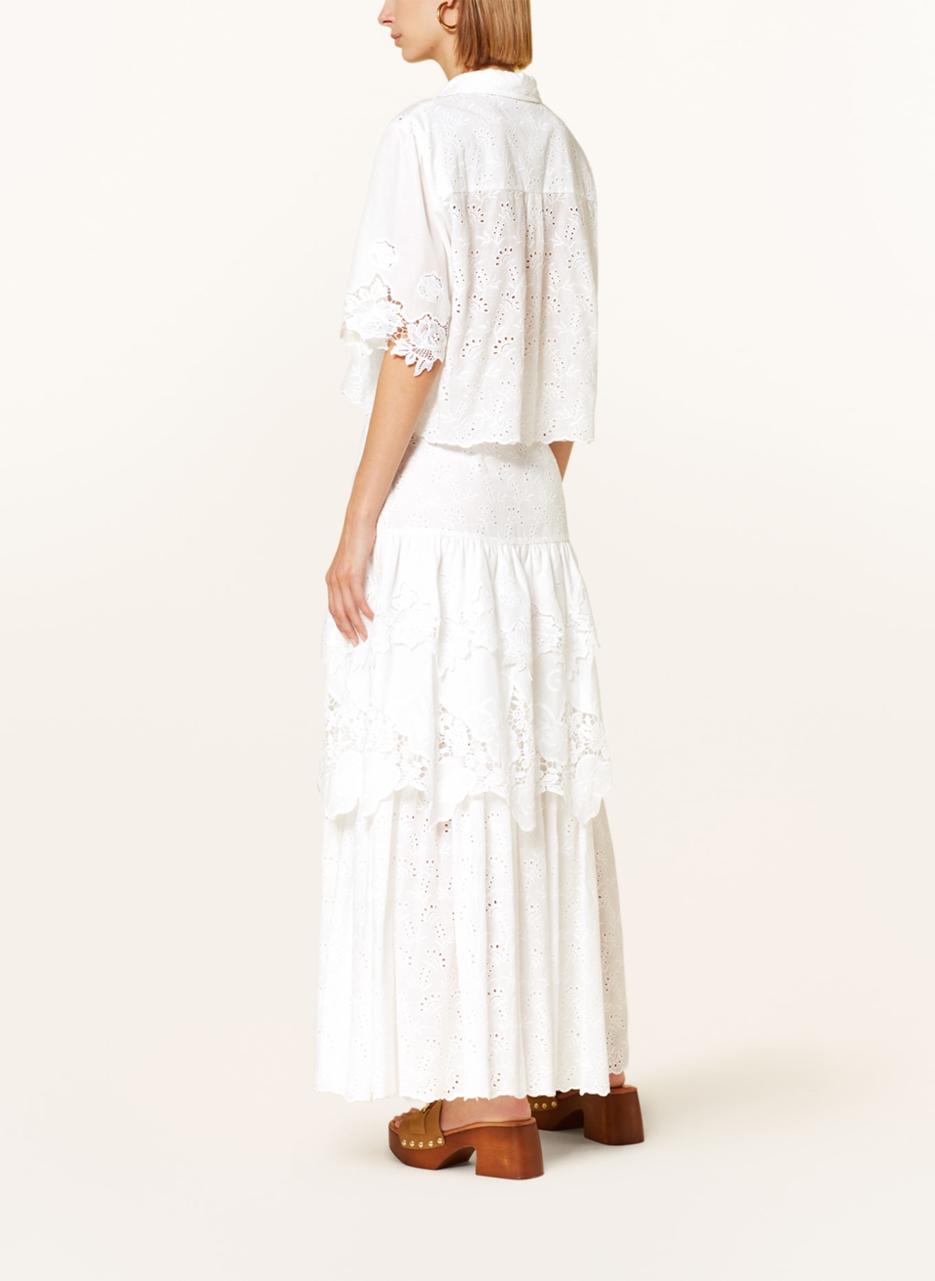 MAX & Co. Skirt BELLO with lace, Color: CREAM (Image 3)