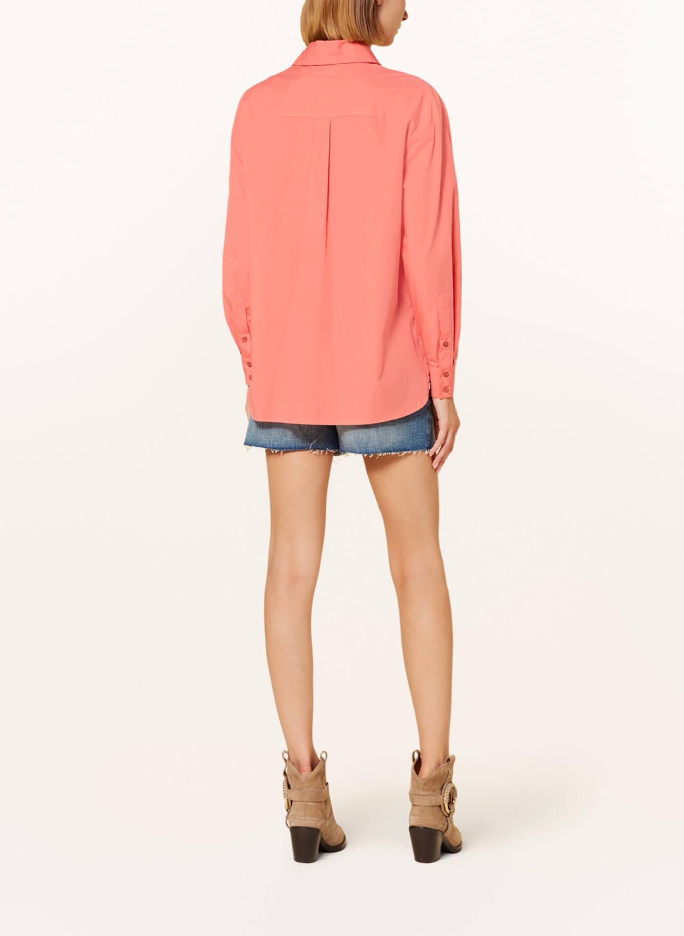 MAX & Co. Shirt blouse VELOURS, Color: SALMON (Image 3)