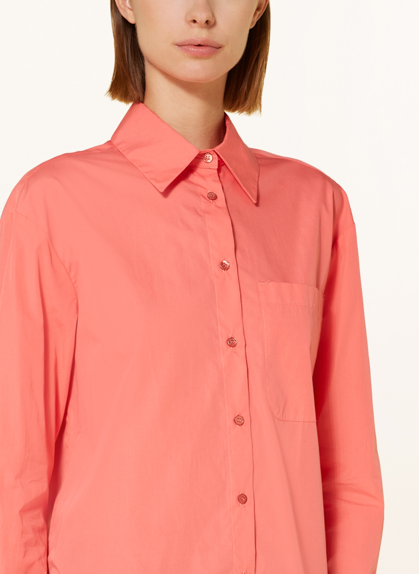 MAX & Co. Shirt blouse VELOURS, Color: SALMON (Image 4)
