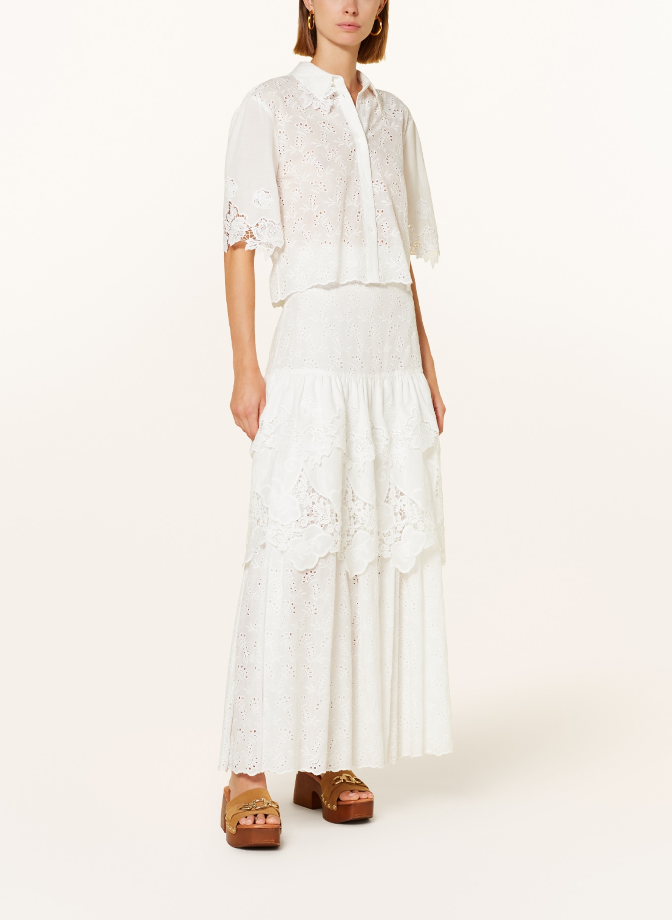MAX & Co. Shirt blouse ALIAS with lace, Color: WHITE (Image 2)