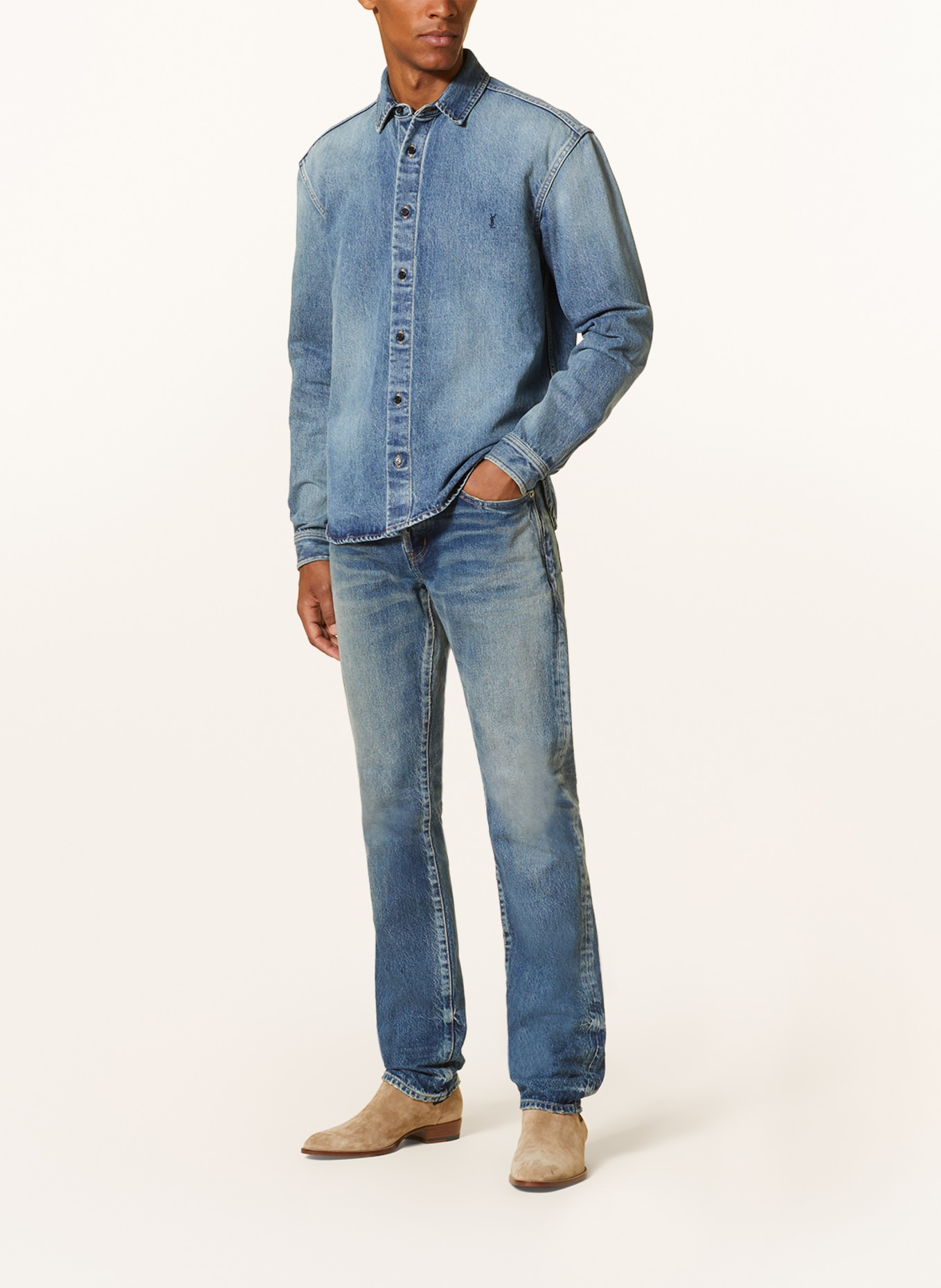 SAINT LAURENT Jeans-Overshirt, Farbe: BLAU (Bild 2)