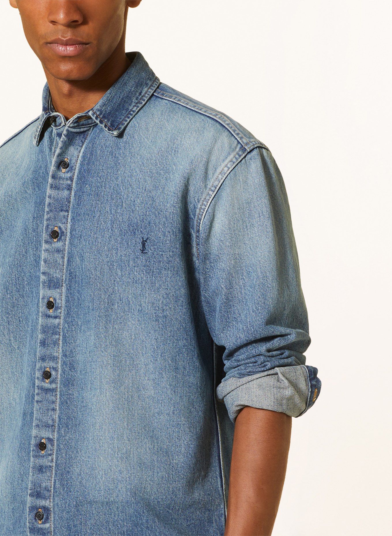 SAINT LAURENT Jeans-Overshirt, Farbe: BLAU (Bild 4)