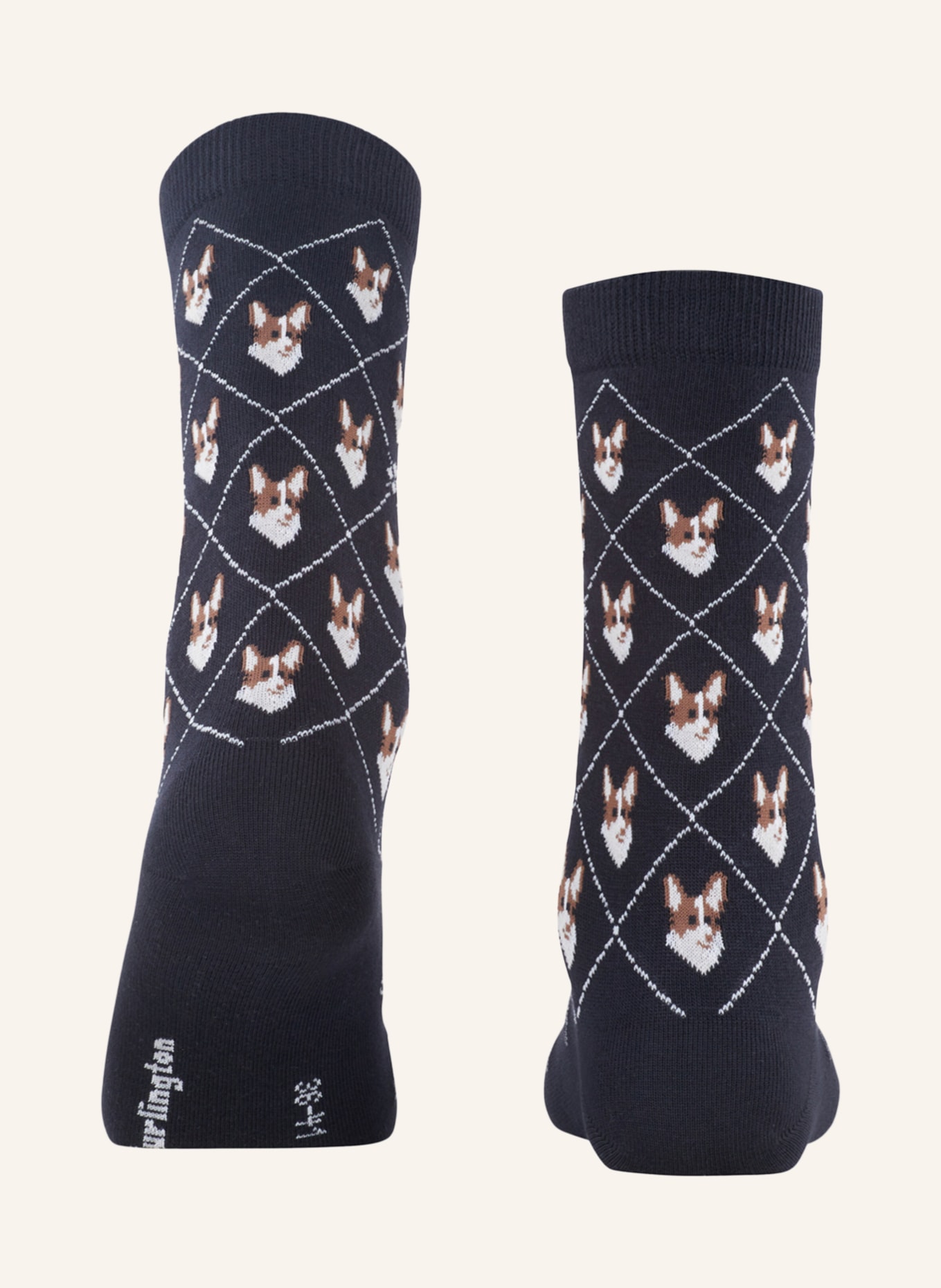Burlington Ponožky CORGI, Barva: 3000 BLACK (Obrázek 2)