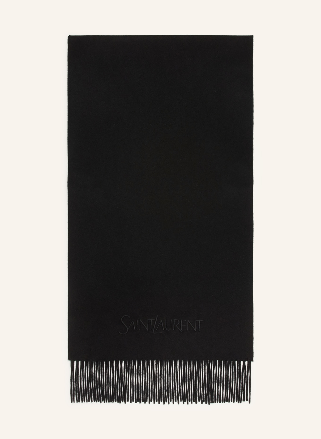 SAINT LAURENT Cashmere-Schal, Farbe: SCHWARZ (Bild 1)