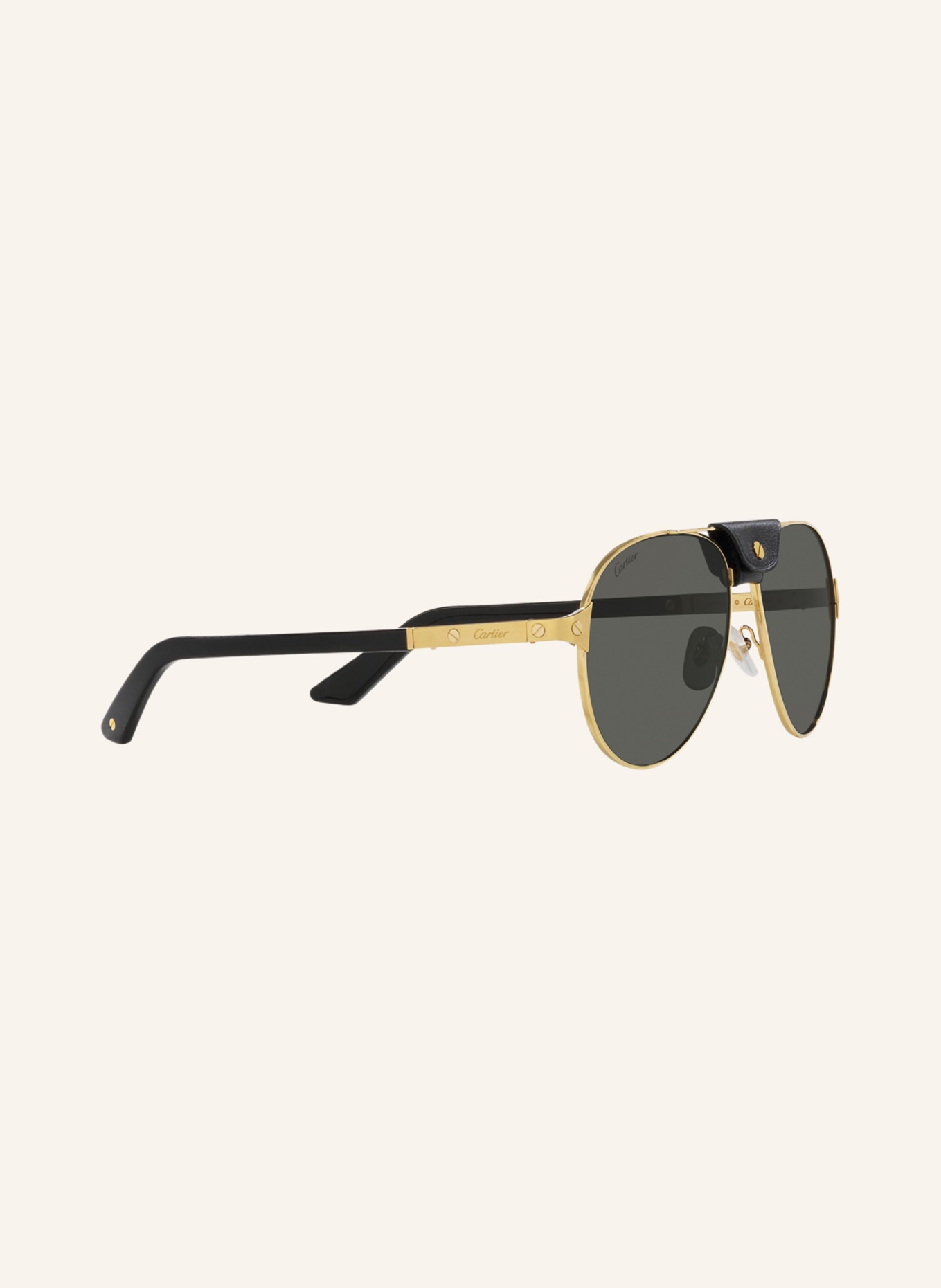 Cartier Sunglasses CT0387, Color: 2300L1 - GOLD/GRAY (Image 3)