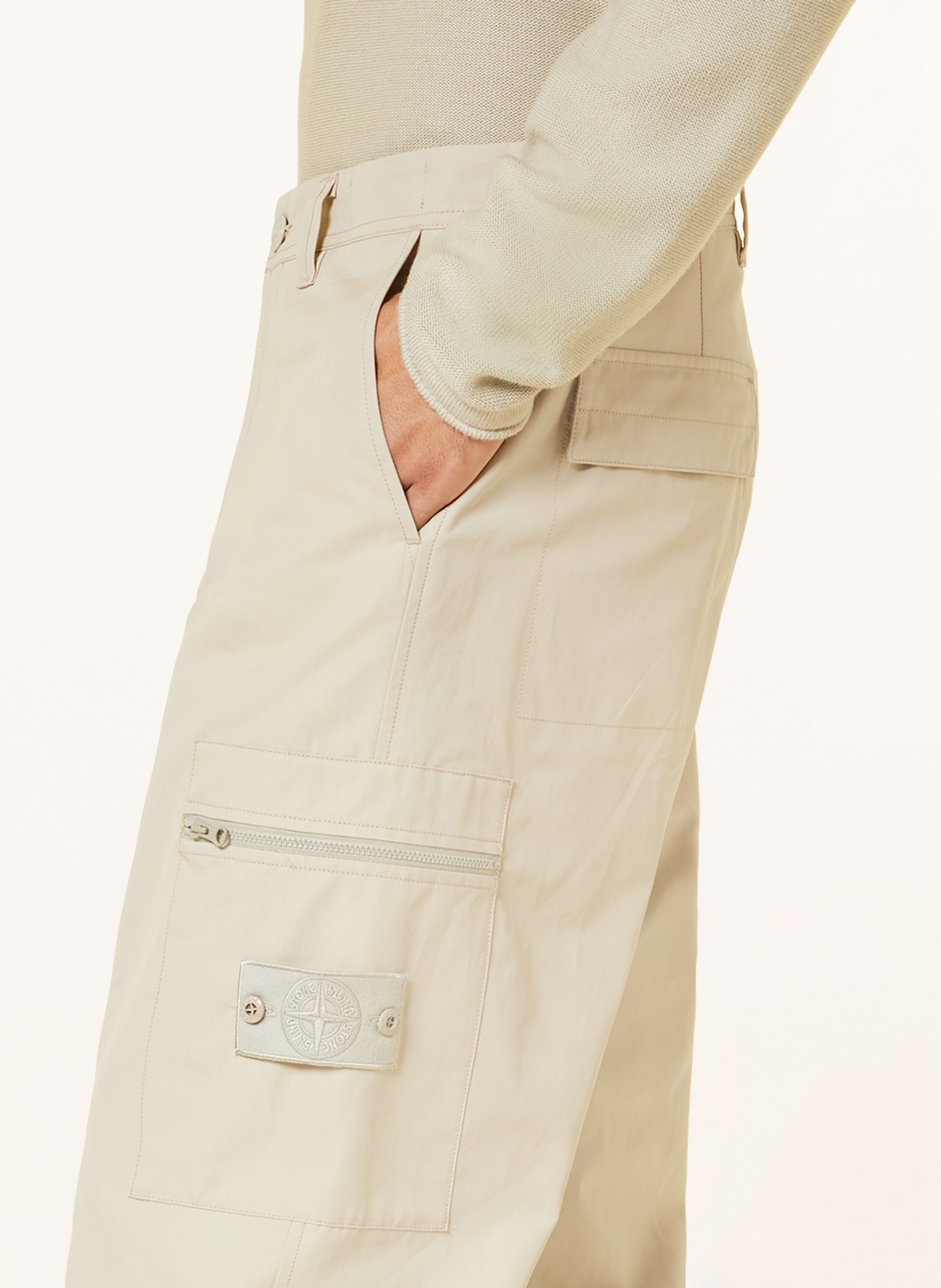 STONE ISLAND Cargo pants GHOST, Color: BEIGE (Image 5)