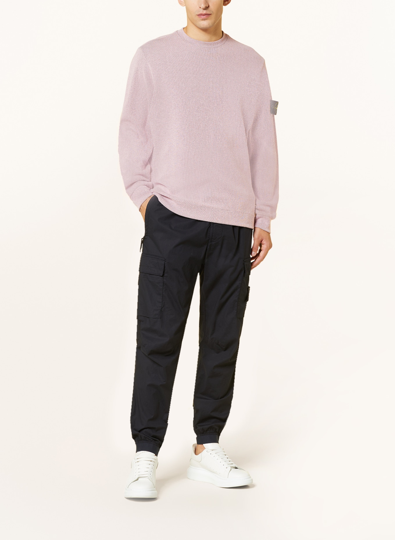 STONE ISLAND Sweater, Color: PINK/ GRAY (Image 2)