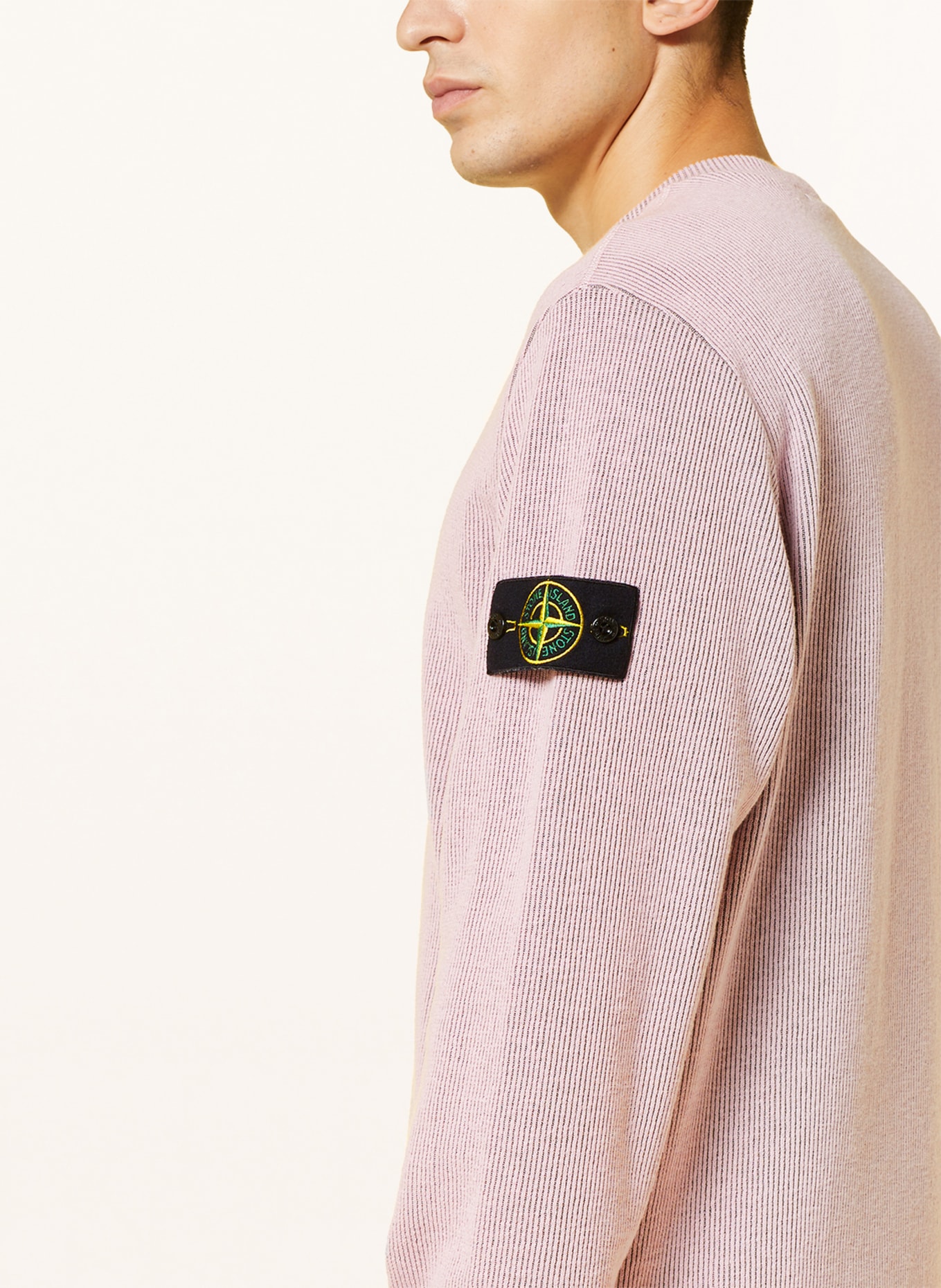 STONE ISLAND Sweater, Color: PINK/ GRAY (Image 4)
