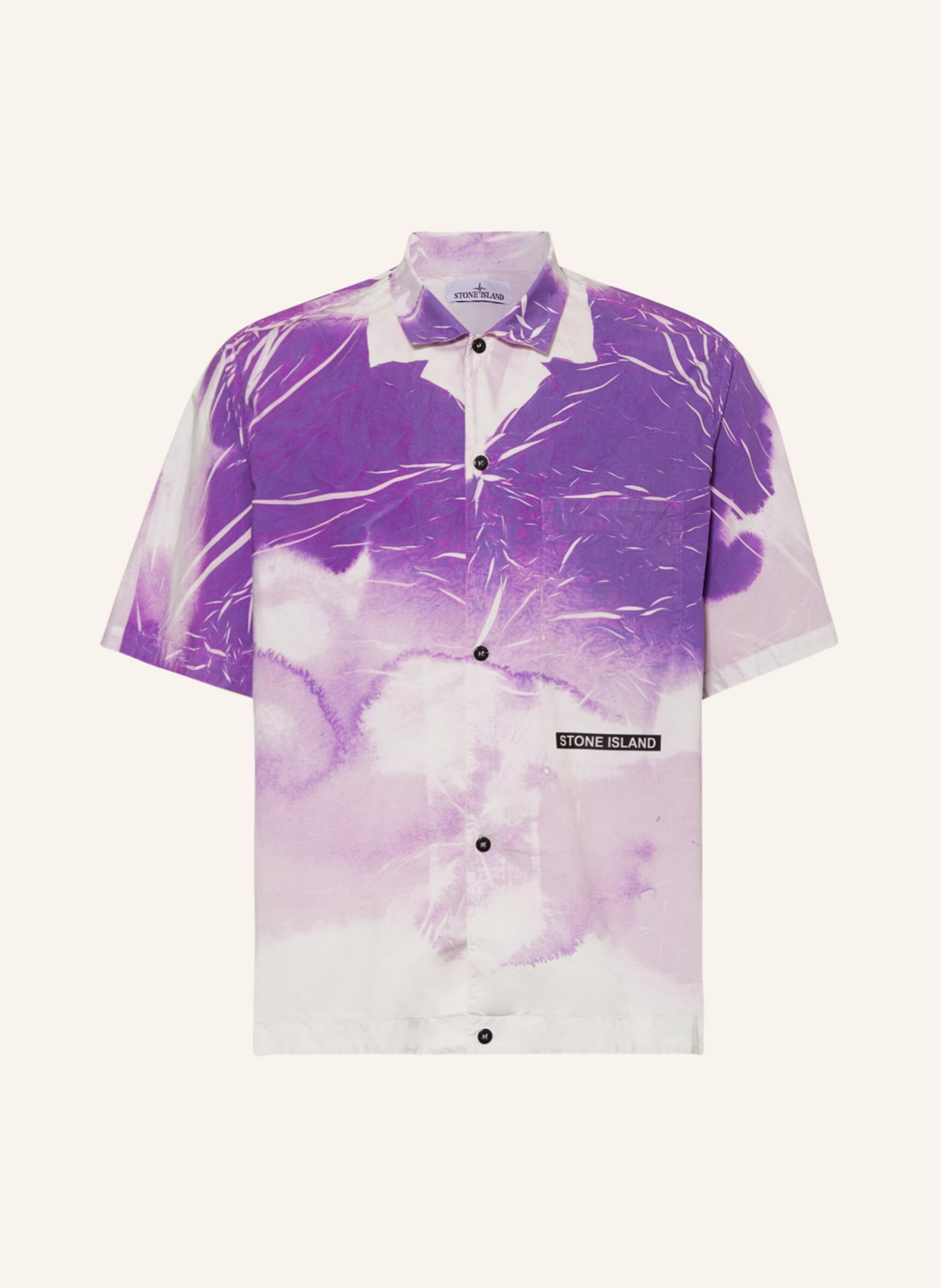 STONE ISLAND Resort shirt comfort fit, Color: PURPLE/ LIGHT PURPLE (Image 1)