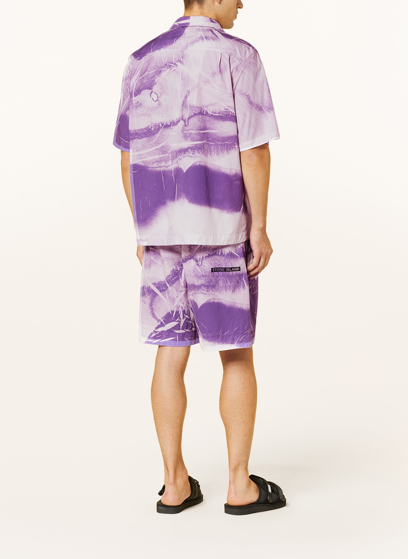 STONE ISLAND Resort shirt comfort fit, Color: PURPLE/ LIGHT PURPLE (Image 3)
