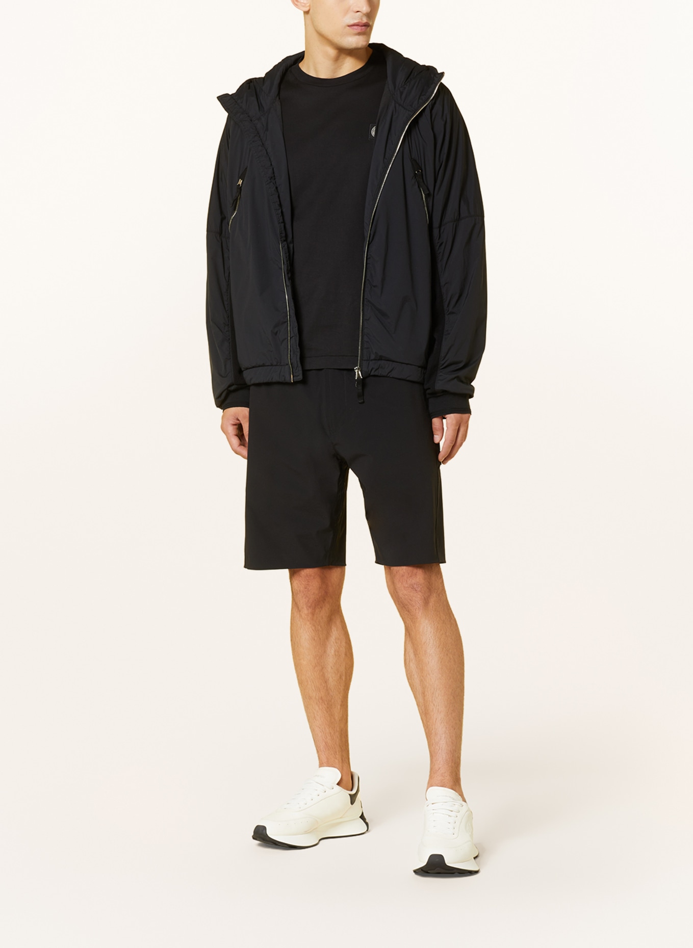 STONE ISLAND Jacket STELLINA in mixed materials, Color: BLACK (Image 2)