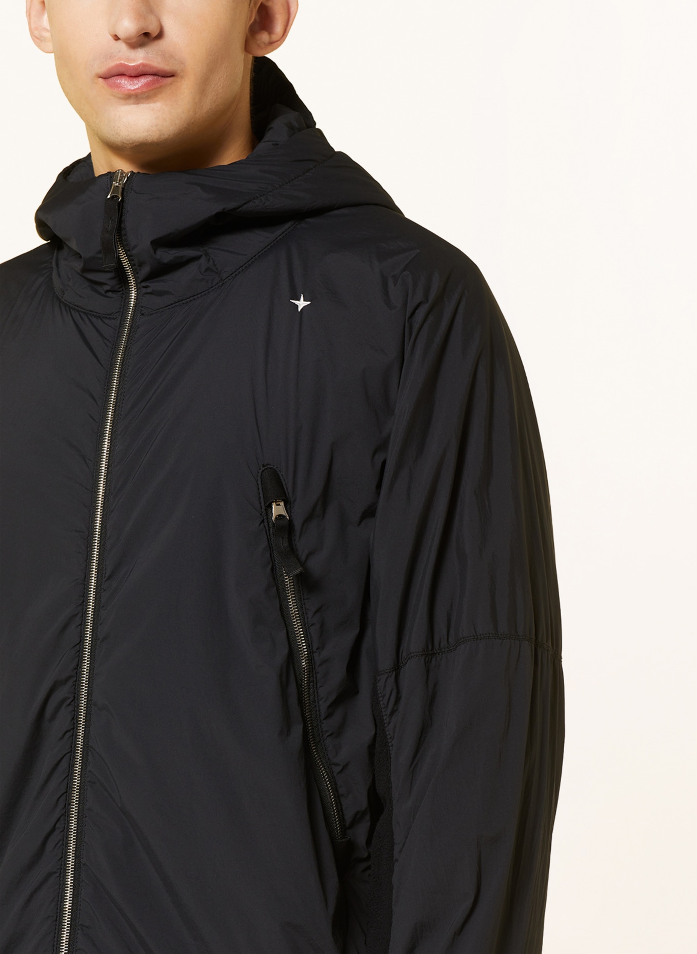 STONE ISLAND Jacket STELLINA in mixed materials, Color: BLACK (Image 5)