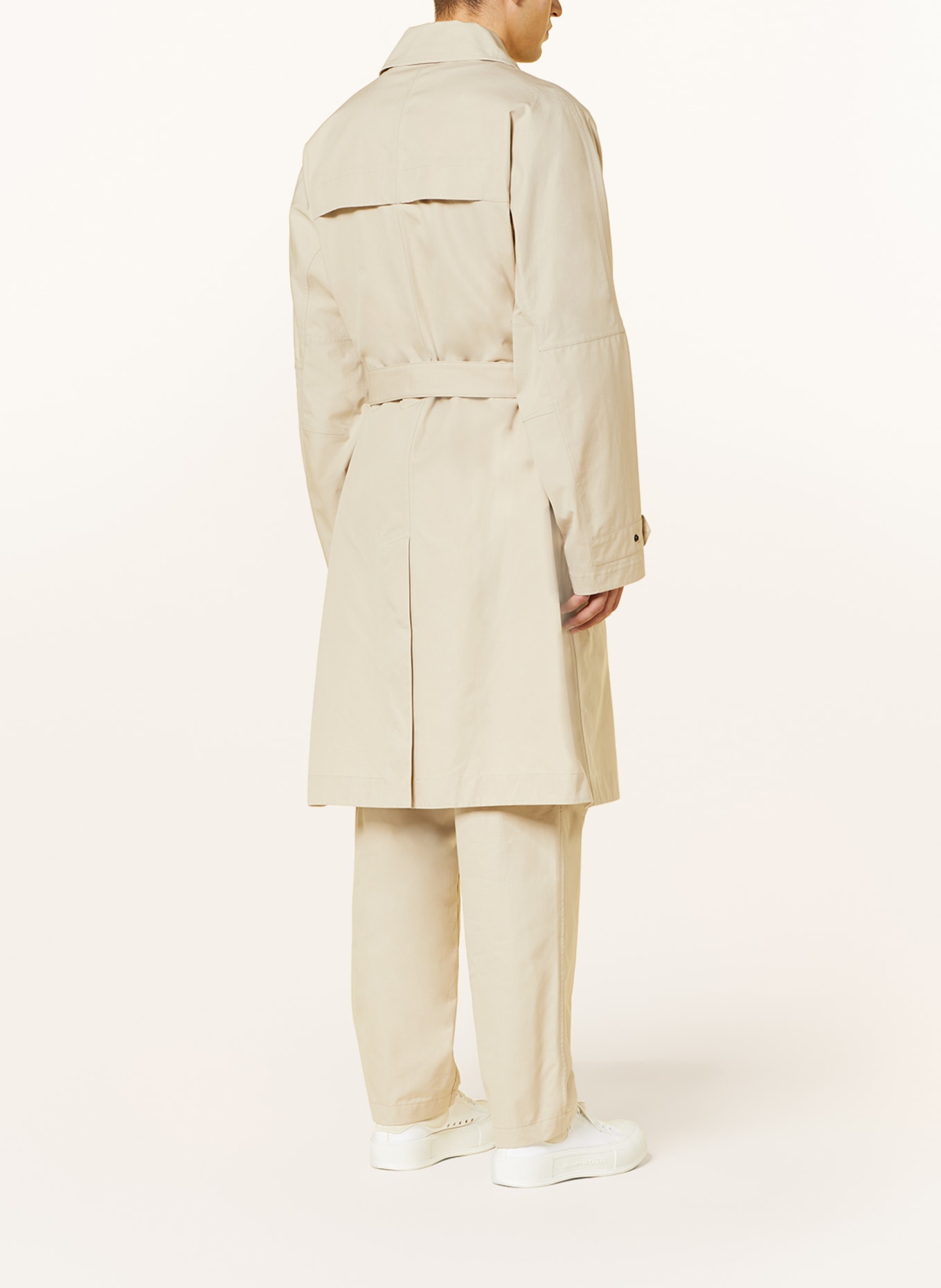 Stone island sales trench coat beige