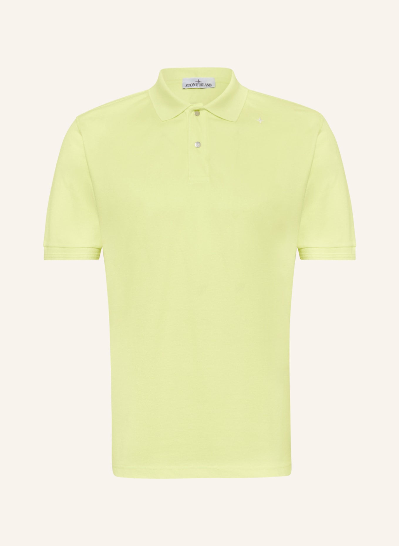 STONE ISLAND Piqué-Poloshirt STELLINA, Farbe: GELB (Bild 1)