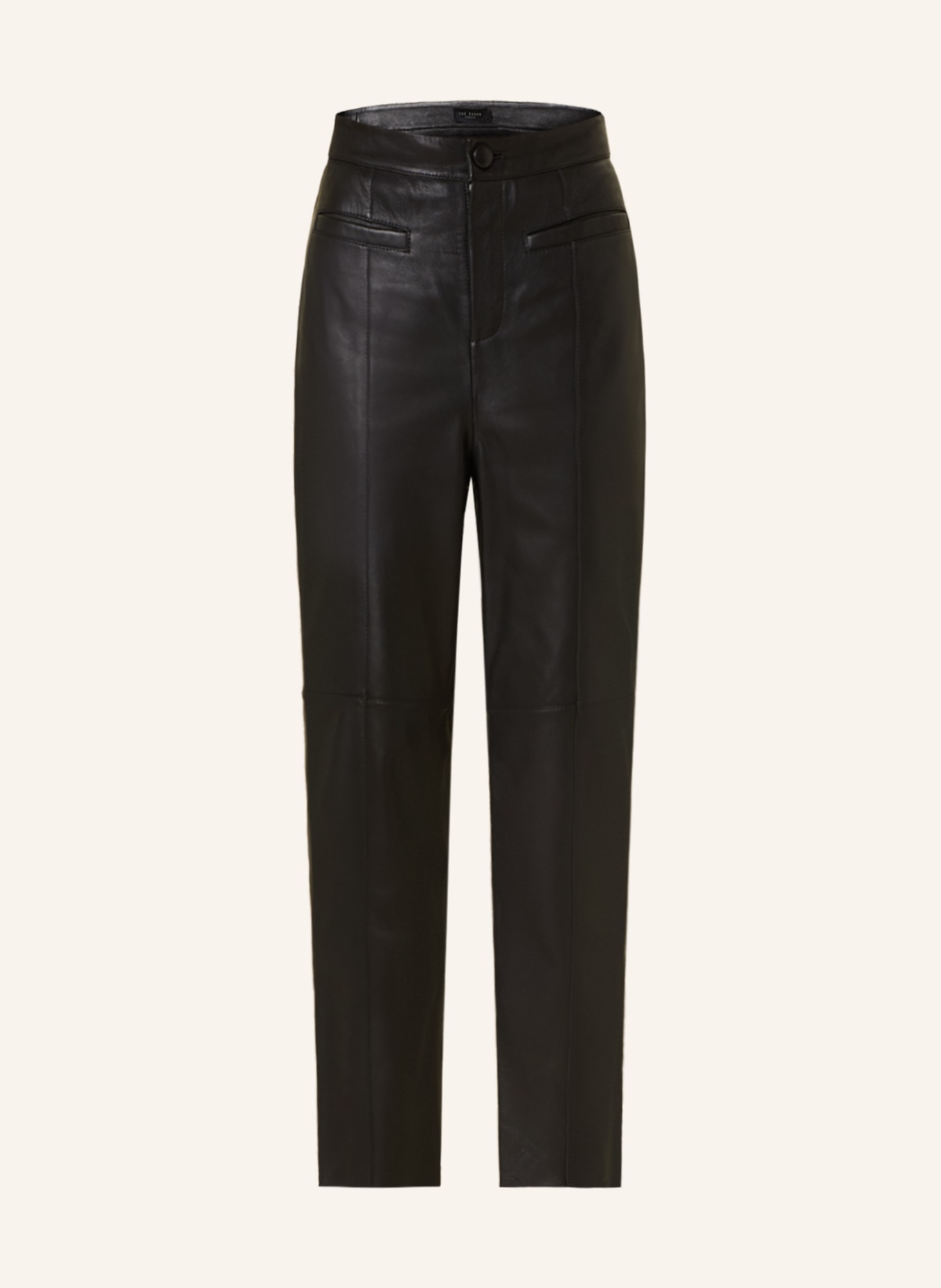 TED BAKER Leather trousers ENYYAA, Color: BLACK (Image 1)