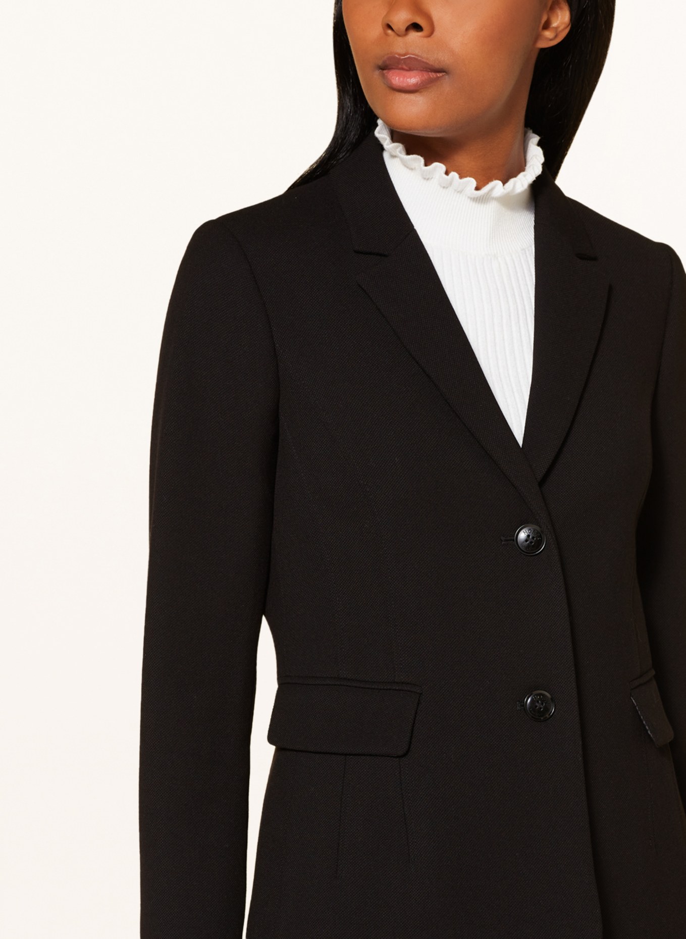 HOBBS Piqué blazer CHARLEY, Color: BLACK (Image 4)