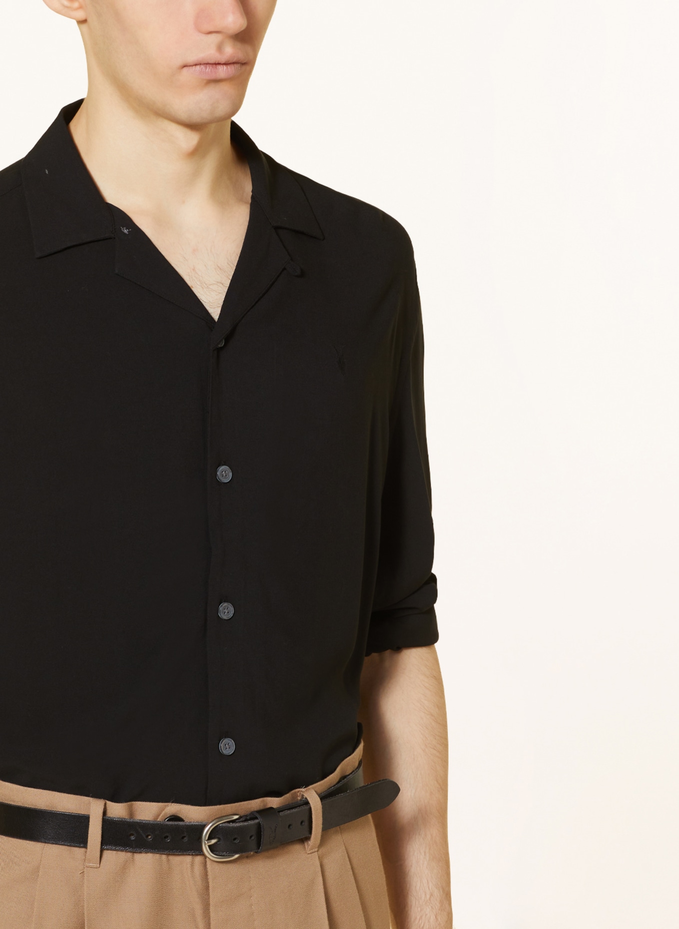 ALLSAINTS Shirt VENICE relaxed fit, Color: BLACK (Image 4)