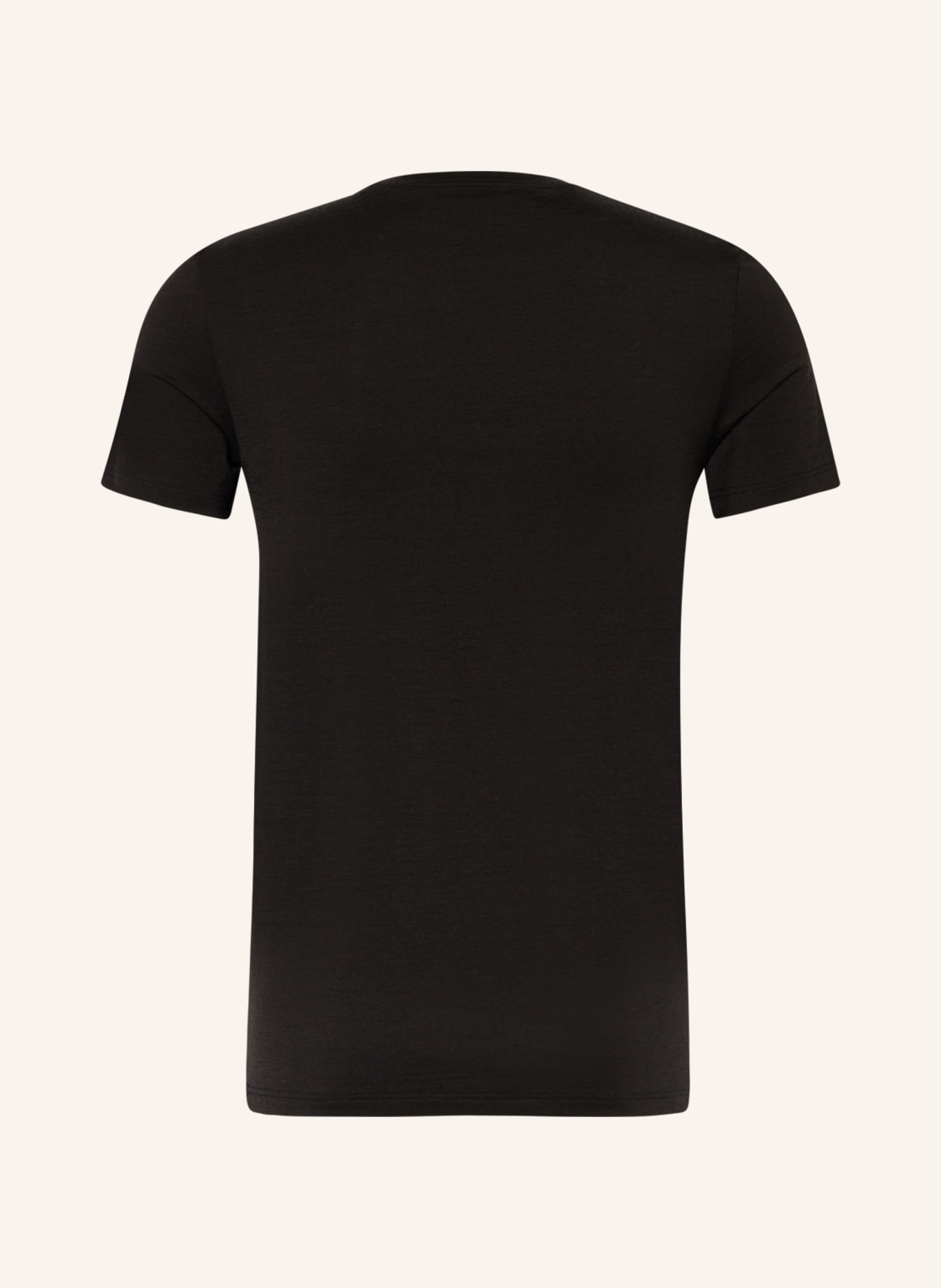 FALKE T-shirt DAILY CLIMAWOOL with merino wool, Color: BLACK (Image 2)