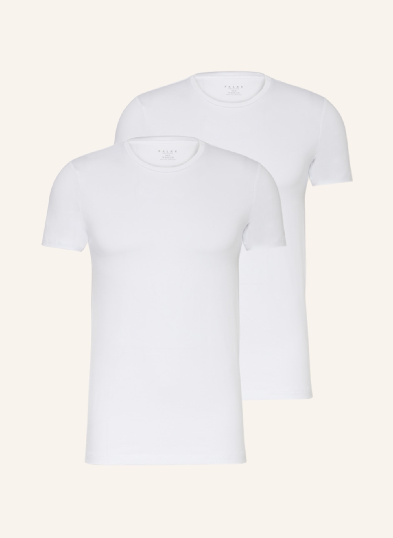 FALKE 2er-Pack T-Shirts DAILY COMFORT, Farbe: WEISS (Bild 1)