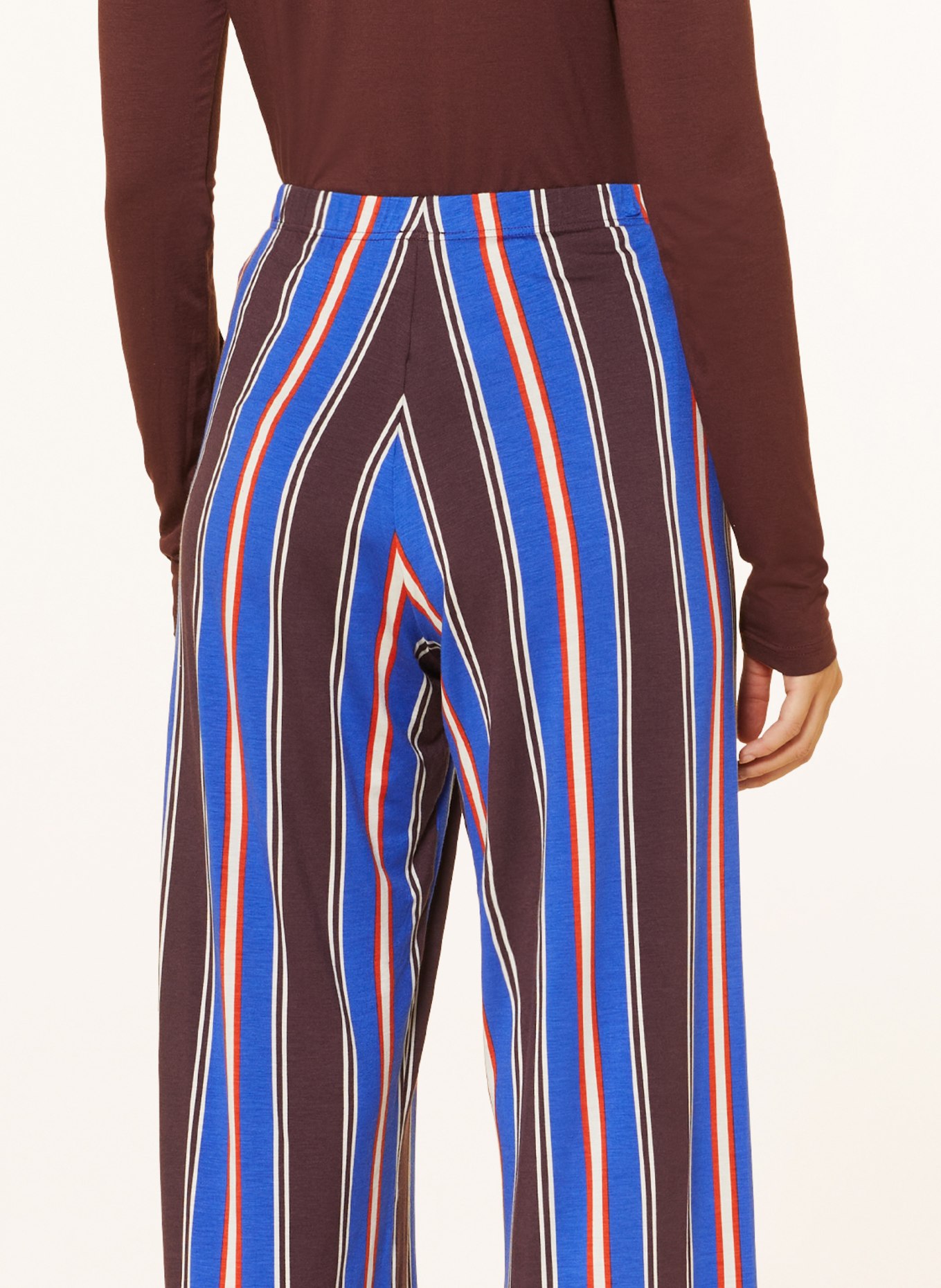 mey Pajama pants CHARLY series, Color: BLUE/ BROWN/ RED (Image 5)