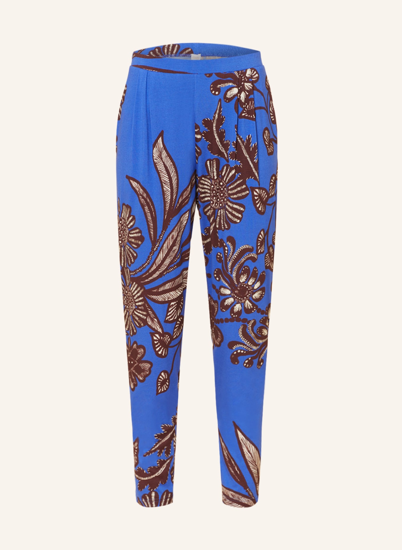 mey Spodnie od piżamy z kolekcji JOLEEN, Kolor: NIEBIESKI/ BRĄZOWY/ ECRU (Obrazek 1)