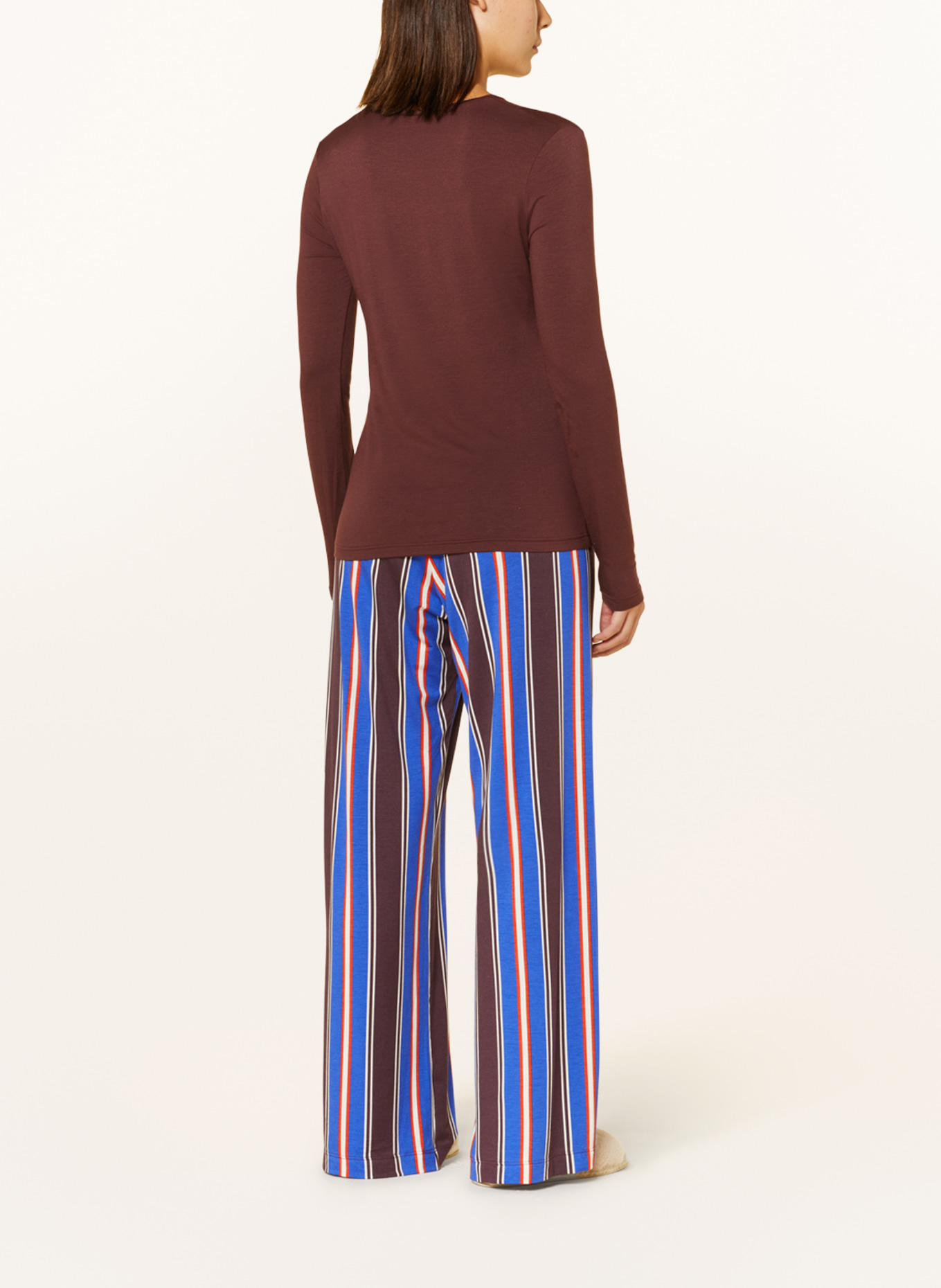 mey Pajama shirt ALENA series, Color: DARK RED (Image 3)