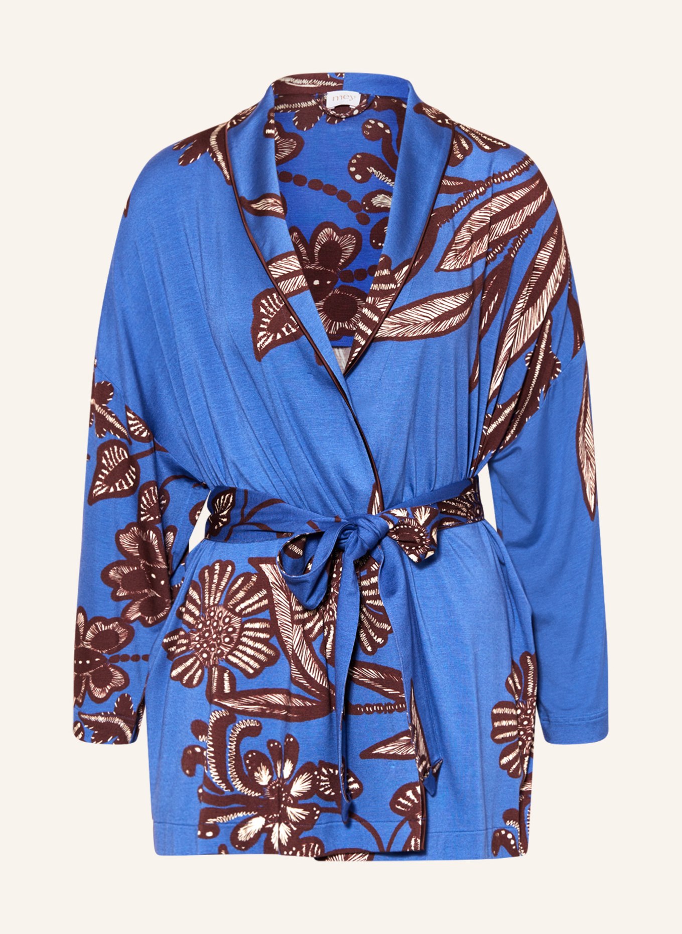 mey Lounge jacket series JOLEEN, Color: BLUE/ BROWN/ ECRU (Image 1)